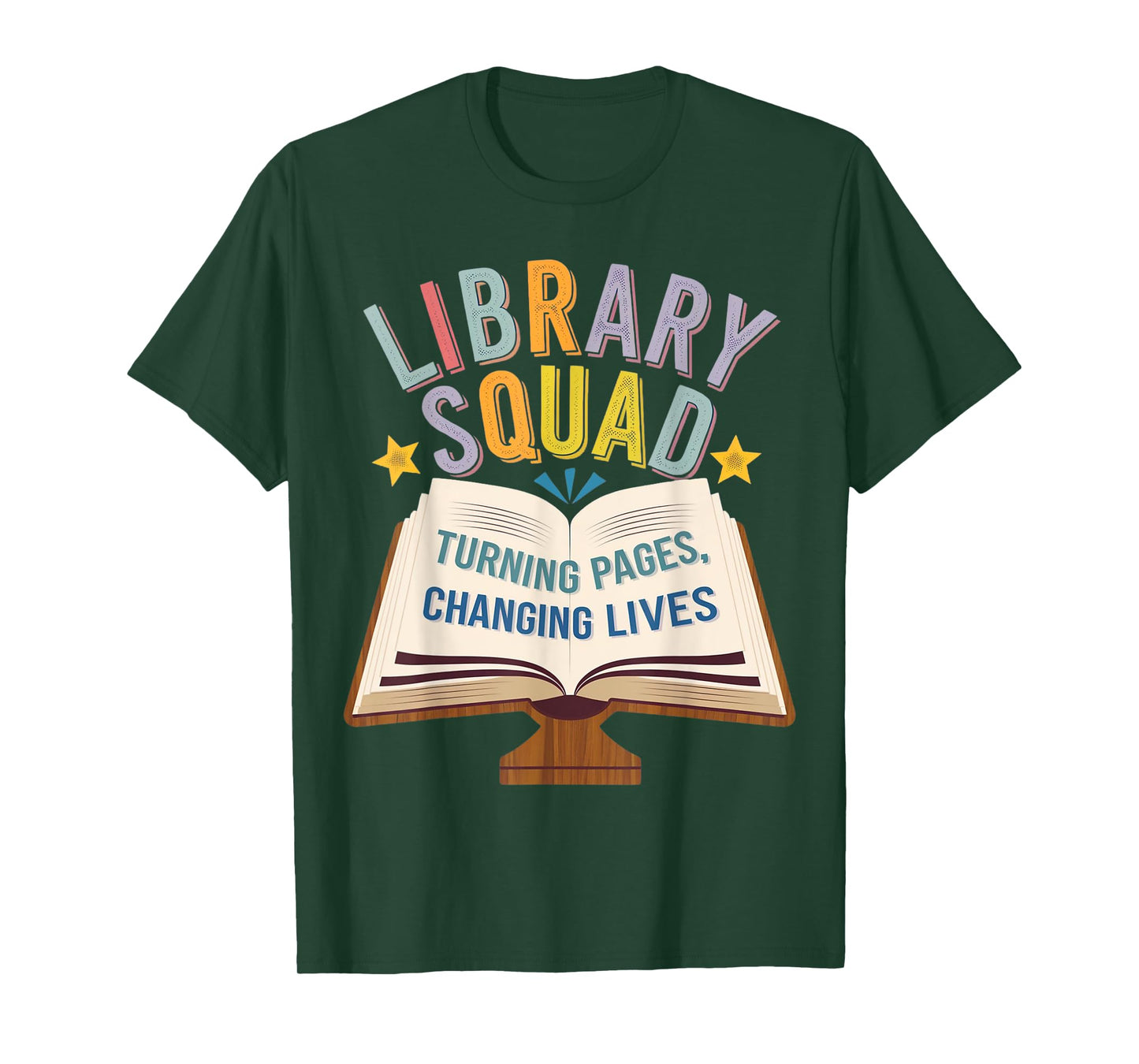 Funny Saying Library Squad Turning Page Matching Group Crew T-Shirt
