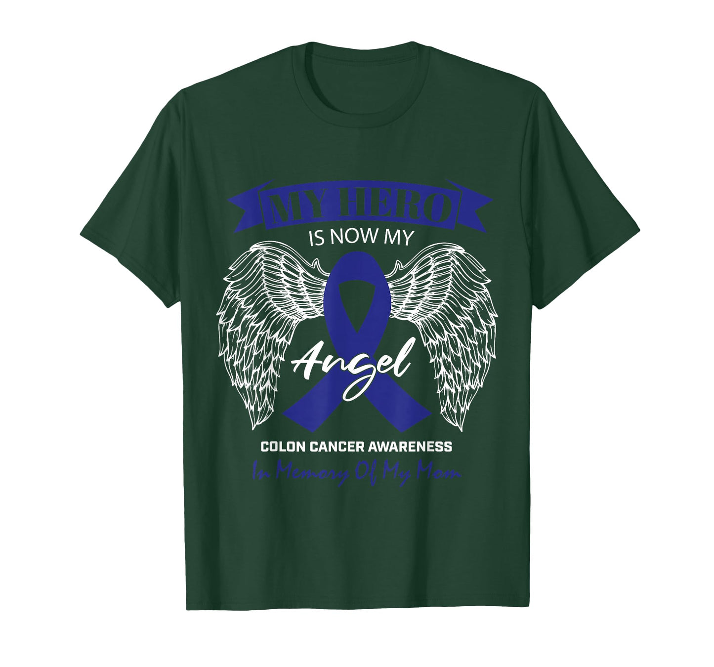 Products Angel In Memory Of My Mom Colon Cancer Awareness T-Shirt