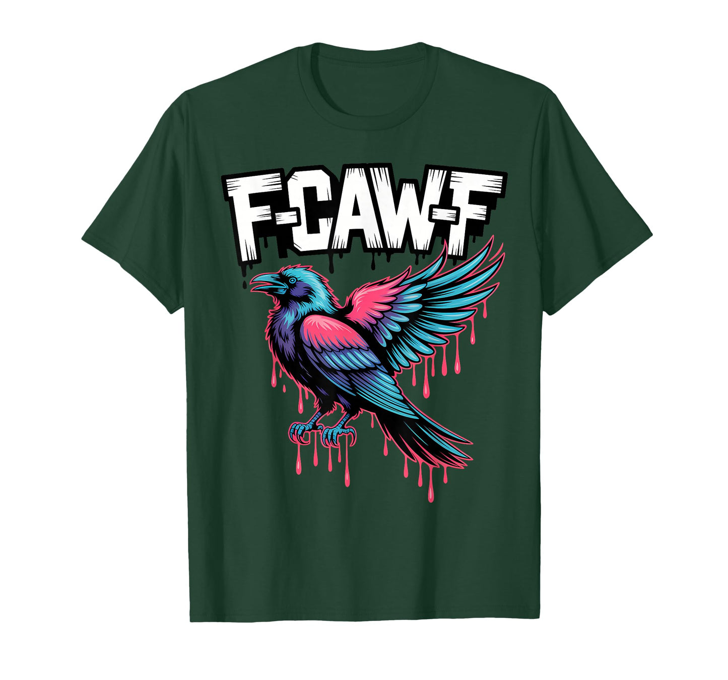 F-Caw-F Vibrant Raven T-Shirt