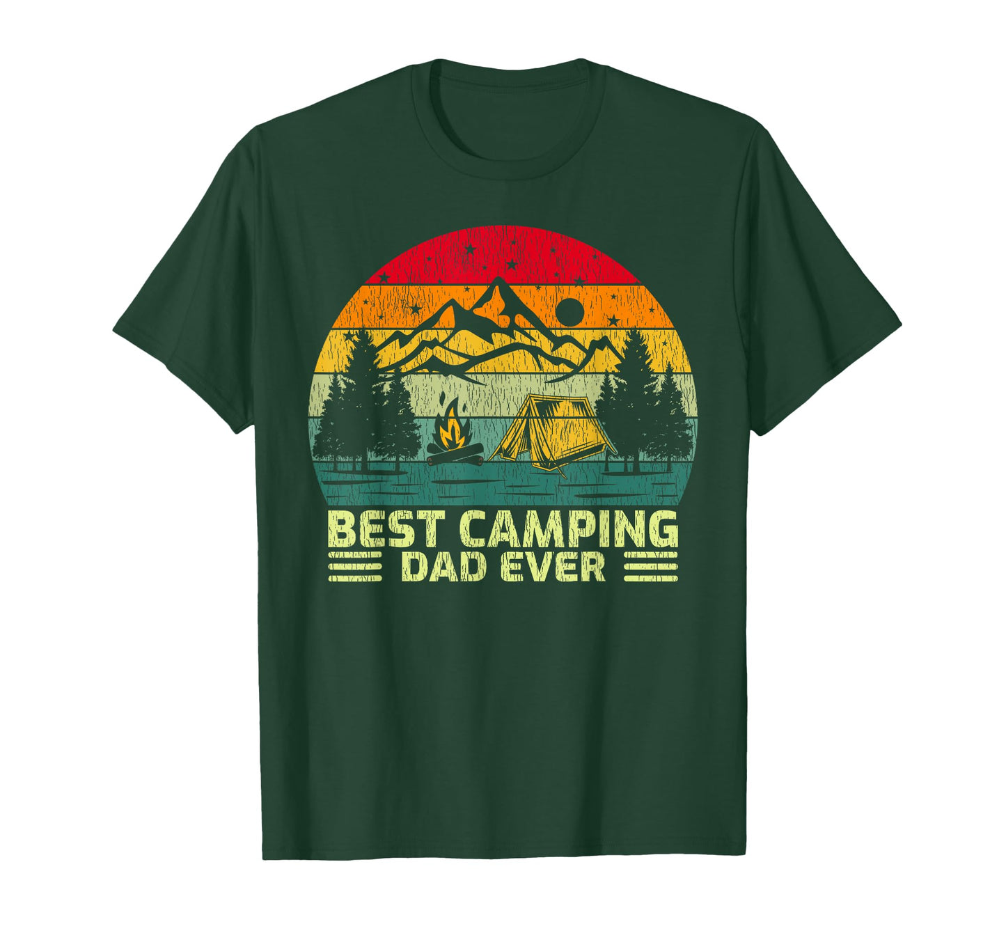 Funny Vintage Best Camping Dad Ever Father's Day T-Shirt