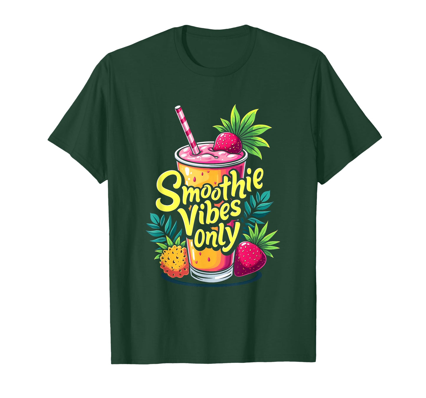 Smoothie Vibes Only Health Drink Vegan Life T-Shirt