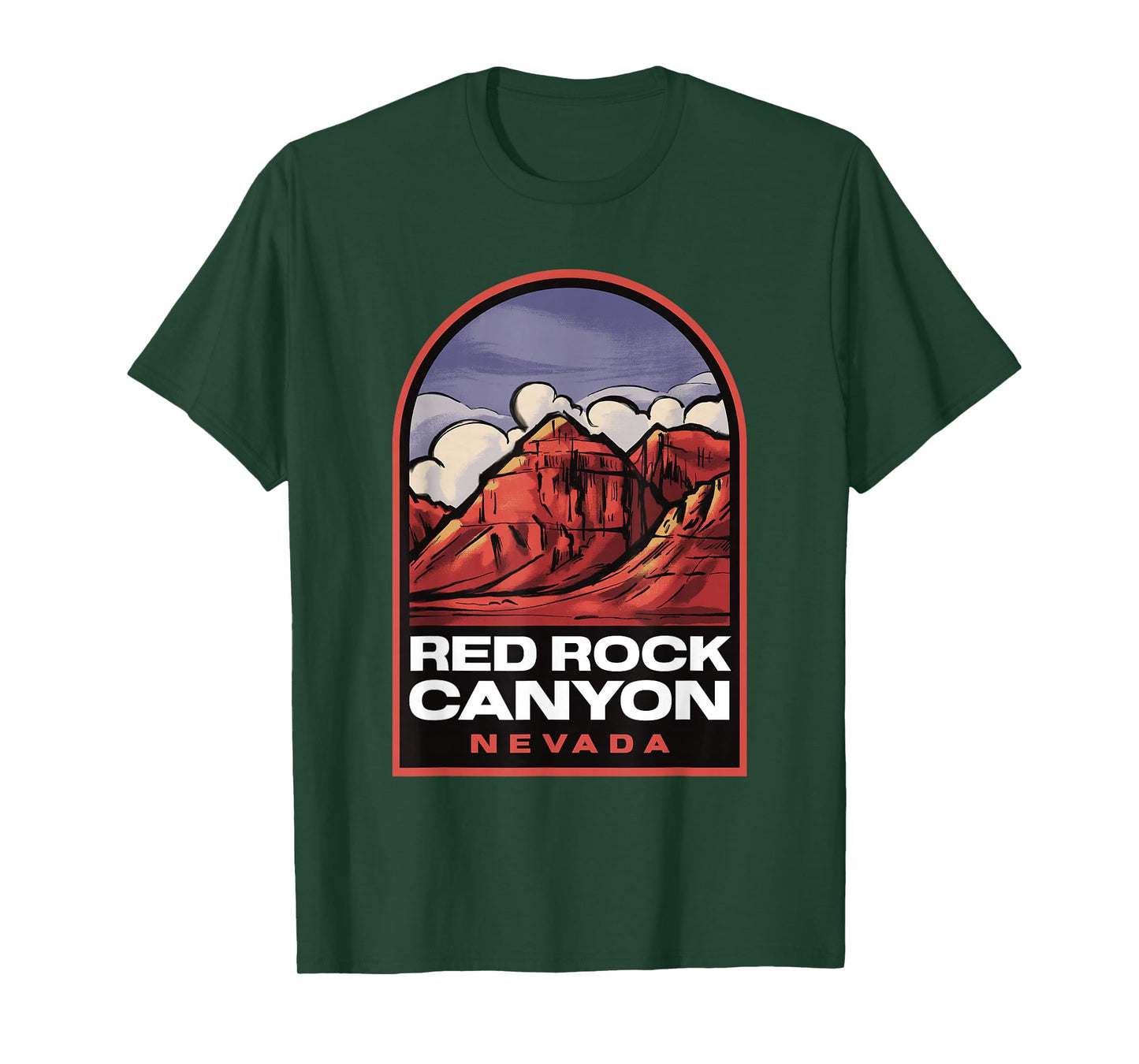 Red Rock Canyon Nevada Vintage Travel T-Shirt