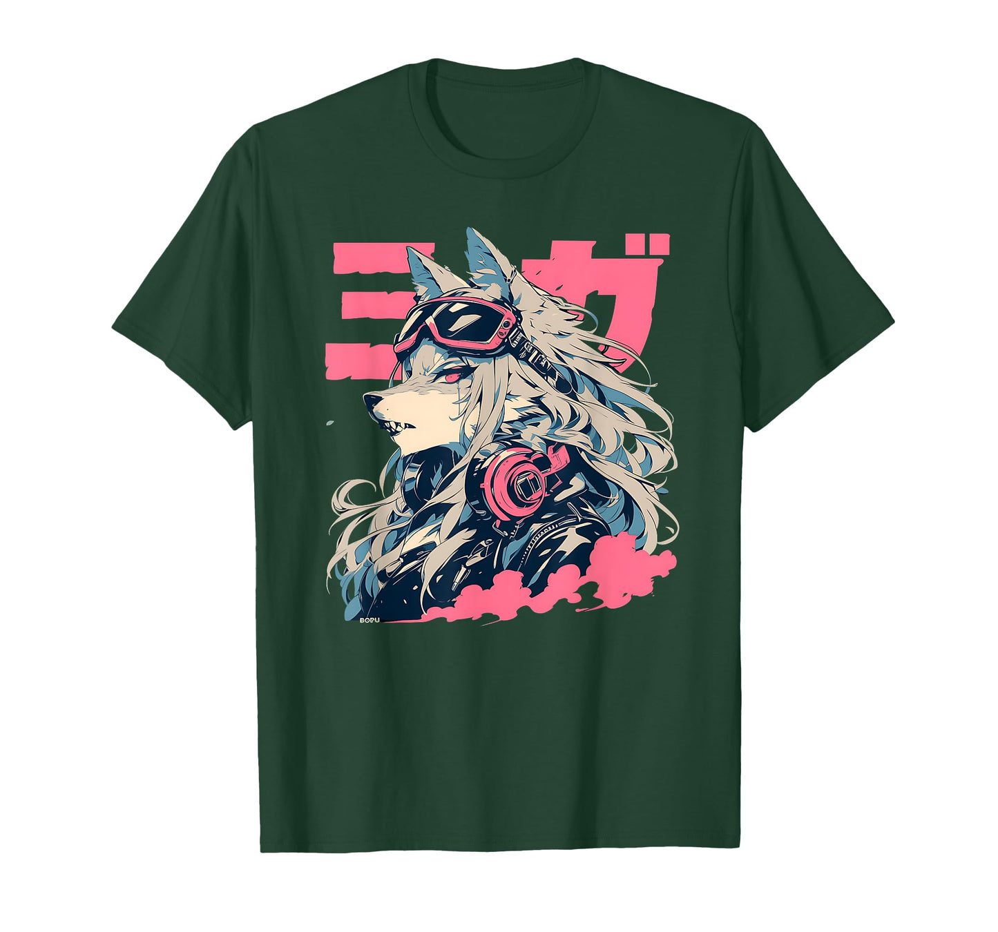 Goth Grunge Demon Anime Furry Wolf Horror Alt Aesthetic T-Shirt