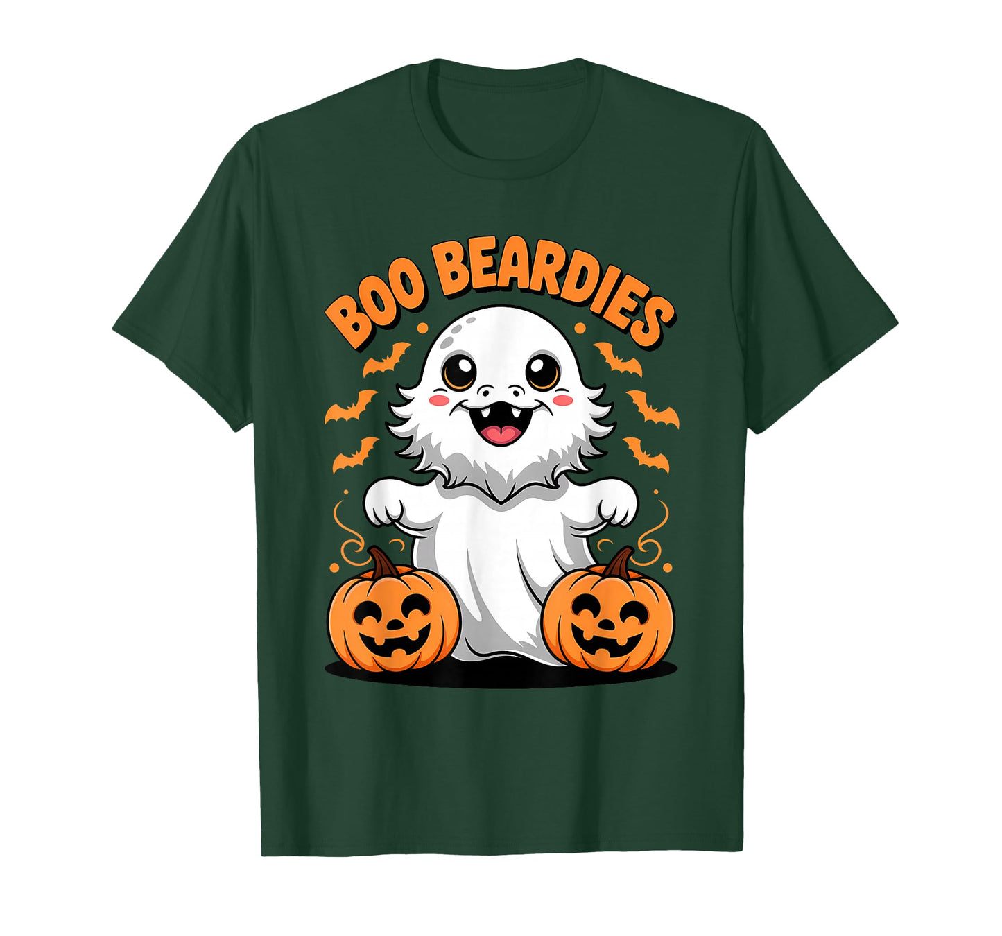 Boo Beardies Funny Bearded Dragons Ghost Costumes Halloween T-Shirt