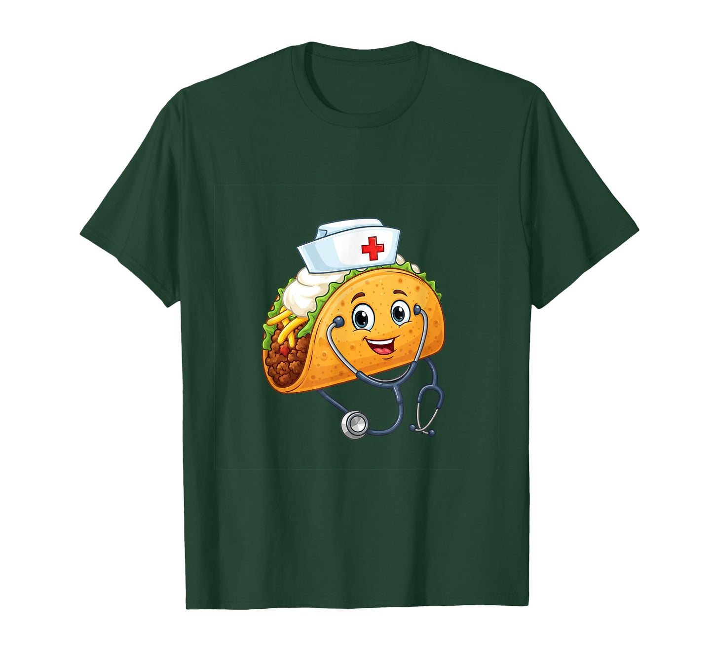 Taco Nurse Stethoscope Cinco De Mayo Women Scrub T-Shirt