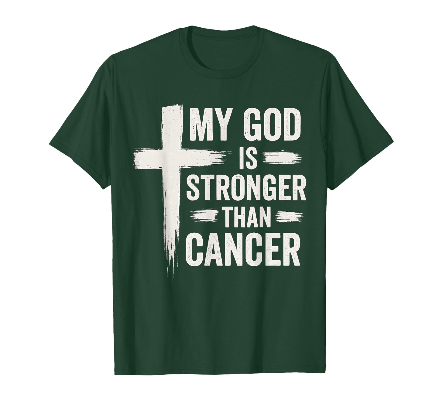 My God Is Stronger Than Cancer Christian Faith Awareness T-Shirt