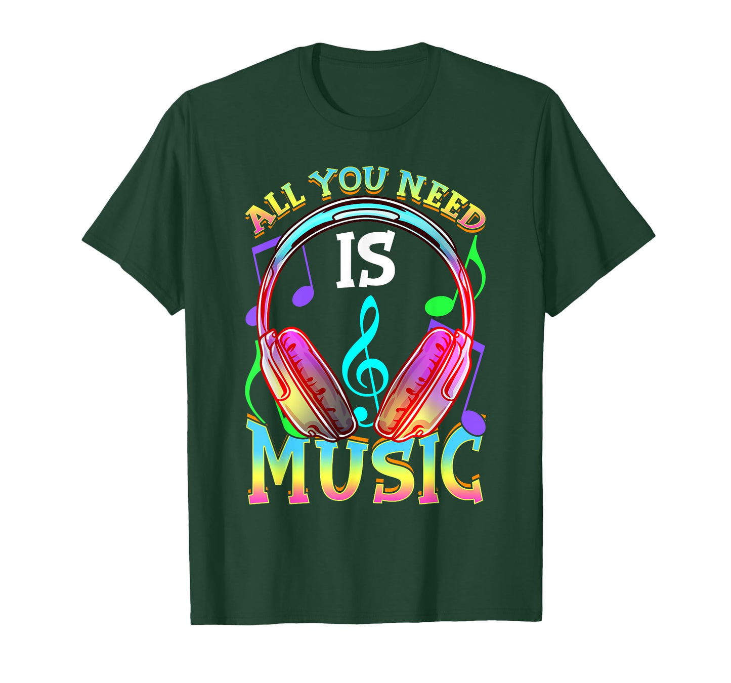 All you need is music, DJ Headphones - Music lover producer T-Shirt
