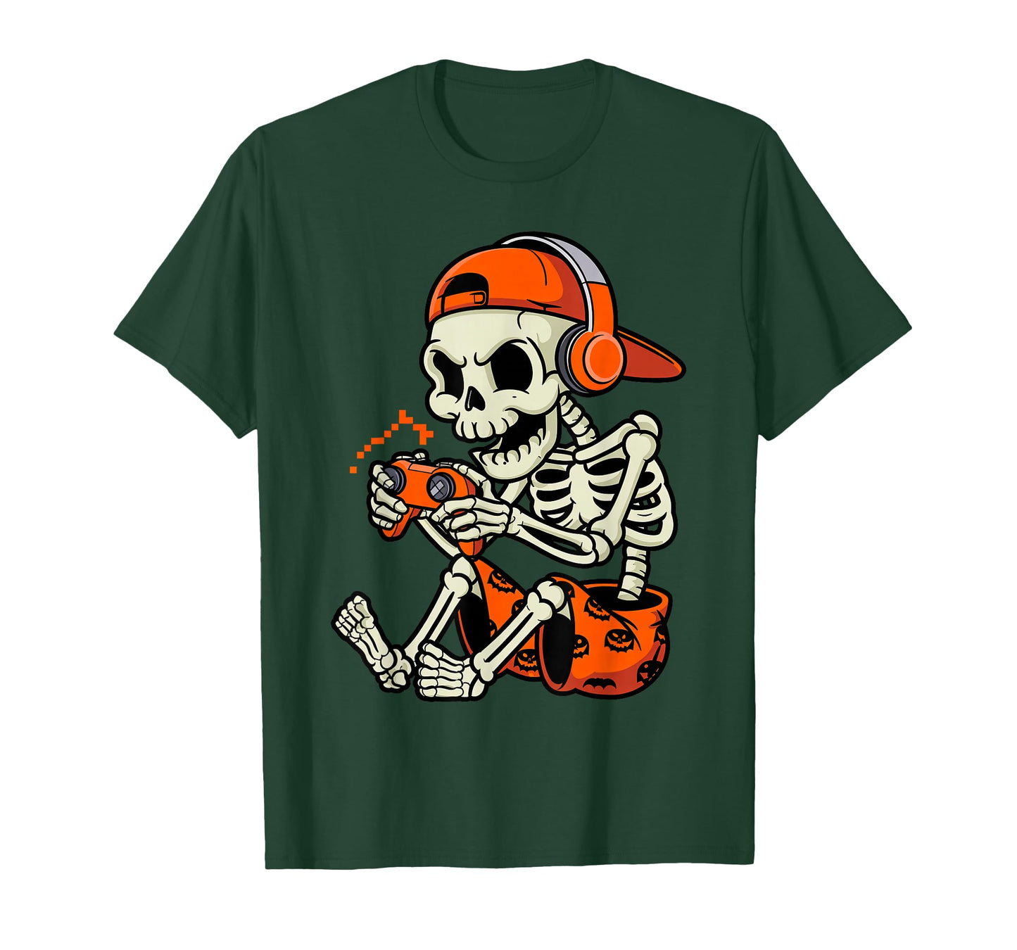 Halloween Skeleton Gamer Funny Video Game Controller Toddler T-Shirt