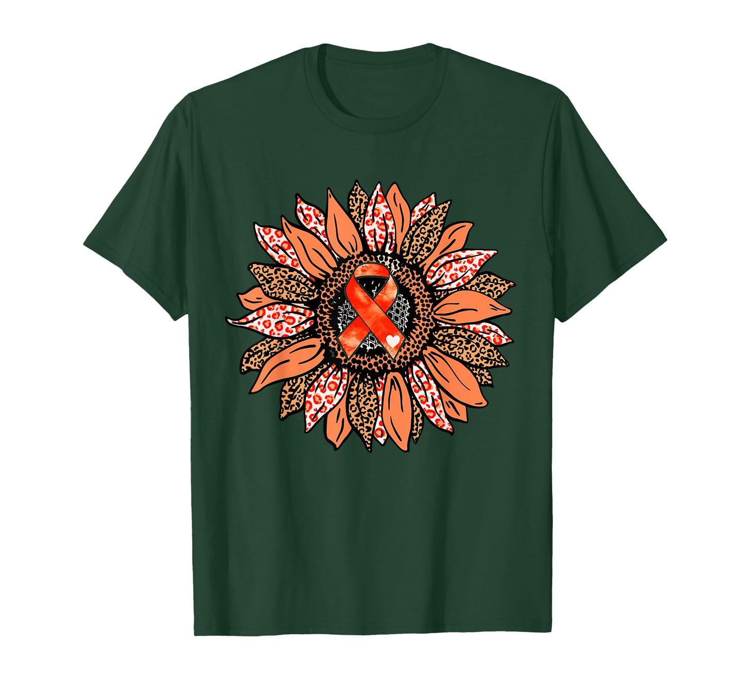 Sunflower Motivational Support Leukemia Awareness Men Women T-Shirt
