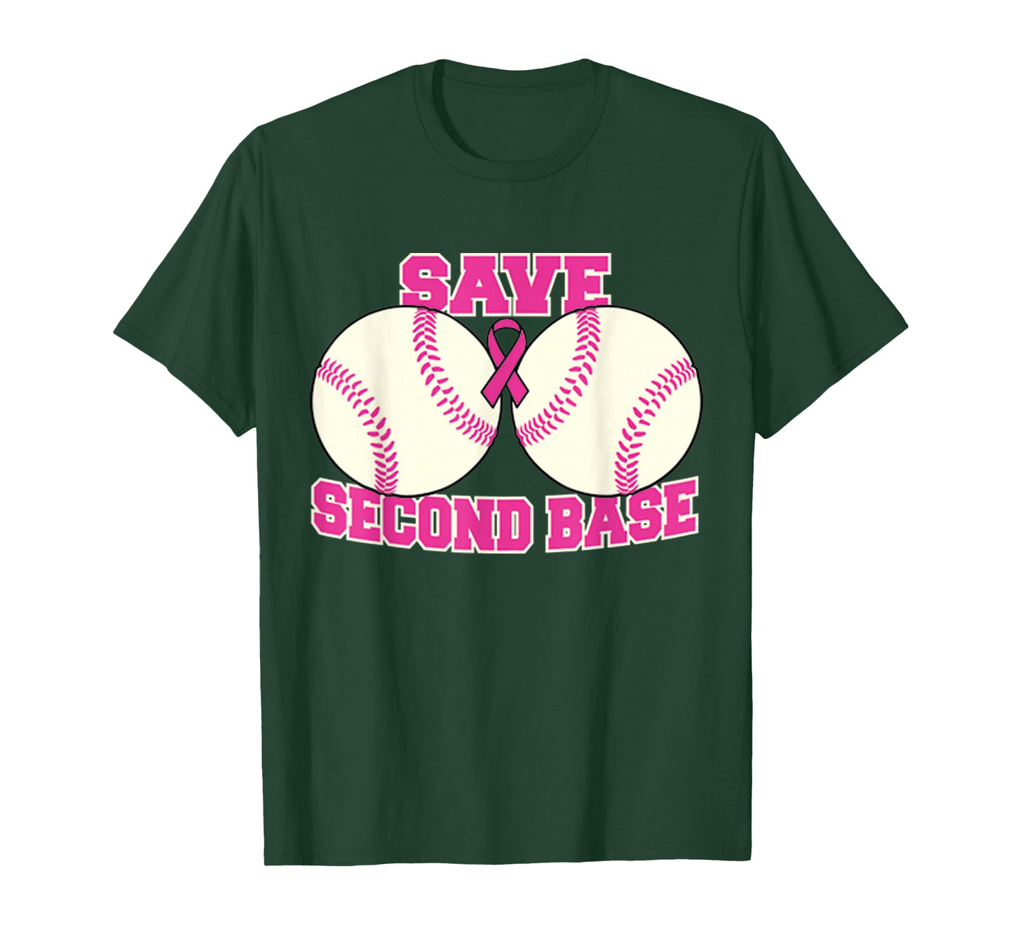 Save The Second Base Breast Cancer Survivor T-shirt T-Shirt