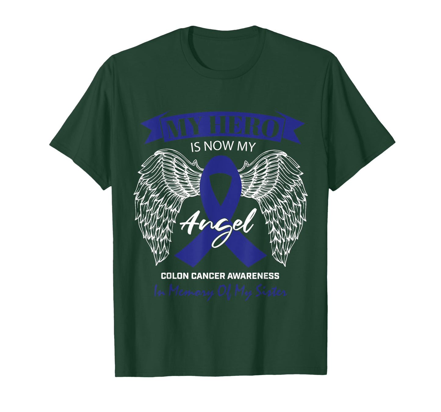 Products Angel In Memory Of My Sister Colon Cancer Awareness T-Shirt