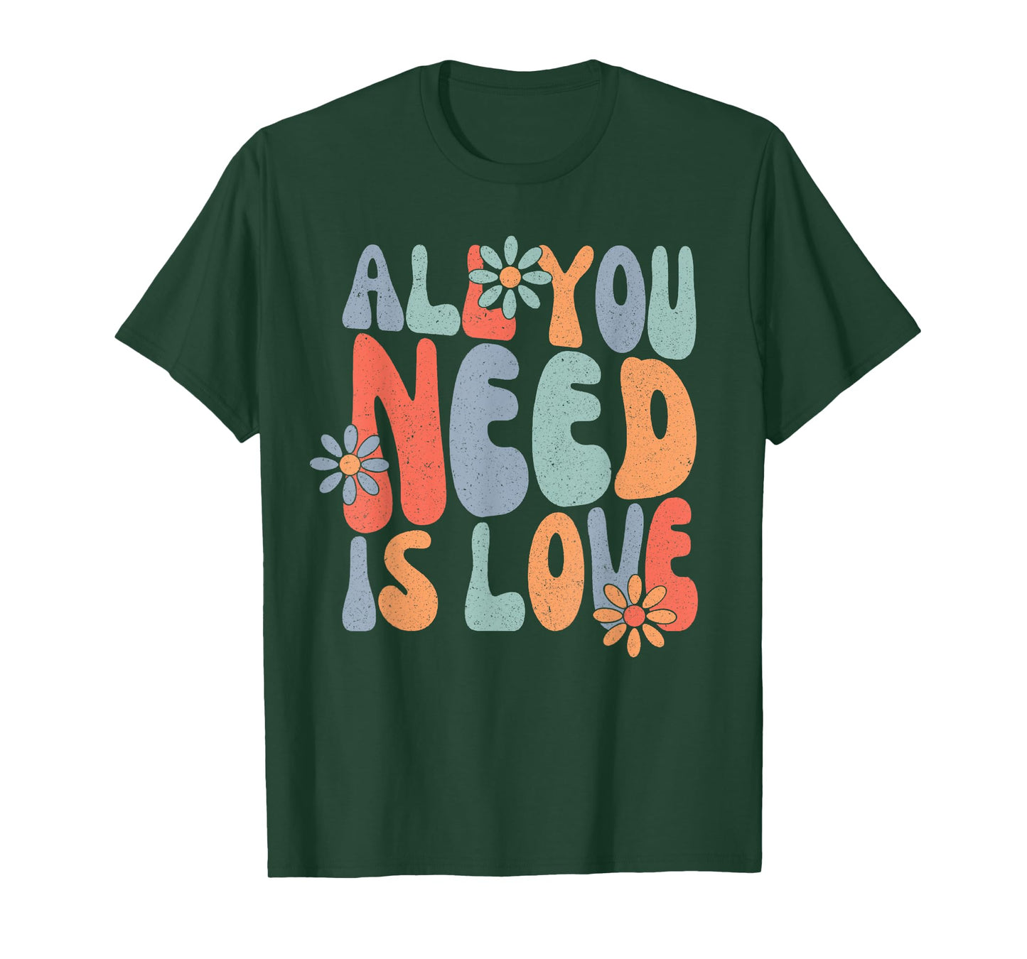 All You Need Is Love, Groovy Hippie Tie Dye T-Shirt