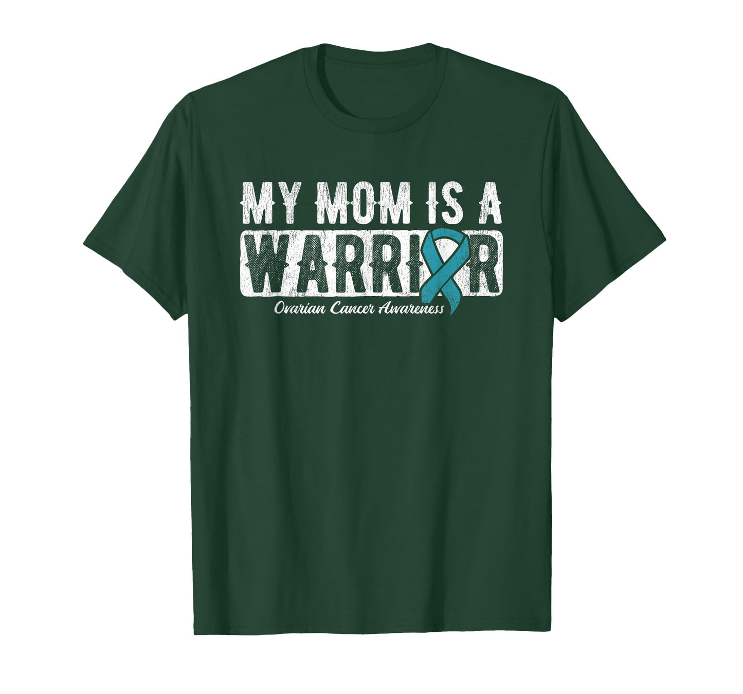 My Mom Is A Warrior Ovarian Cancer T-Shirt