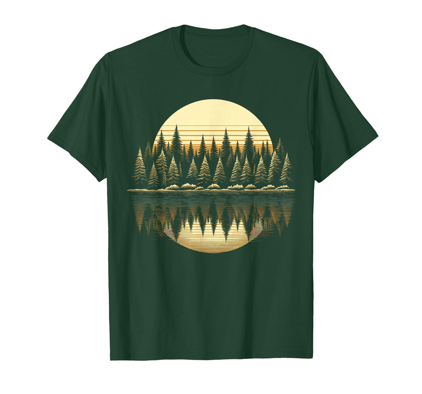 Trees Reflection Wildlife Nature Outdoor Forest T-Shirt