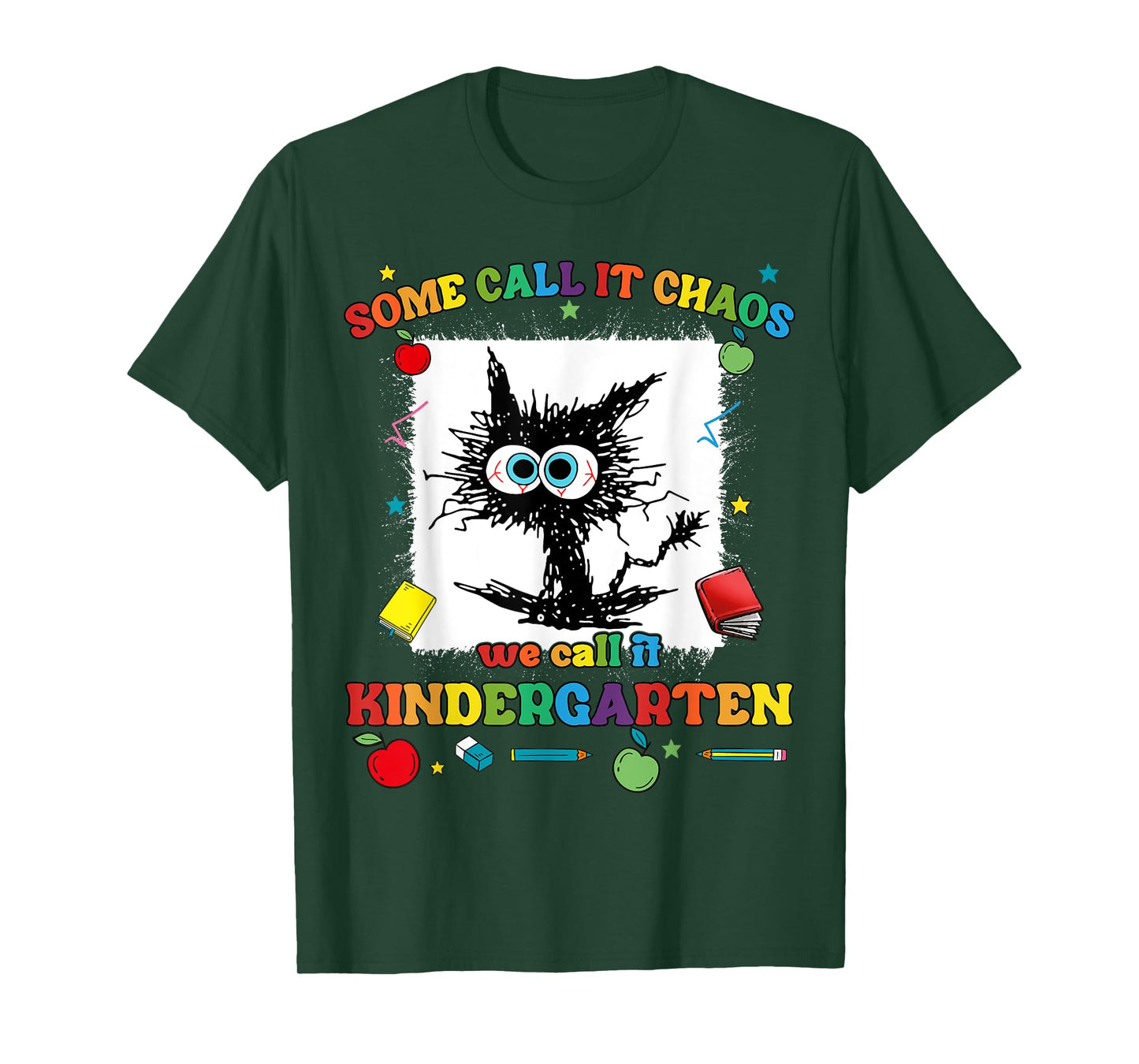 Some Call It Chaos We Call It Kindergarten Funny Teacher Kid T-Shirt