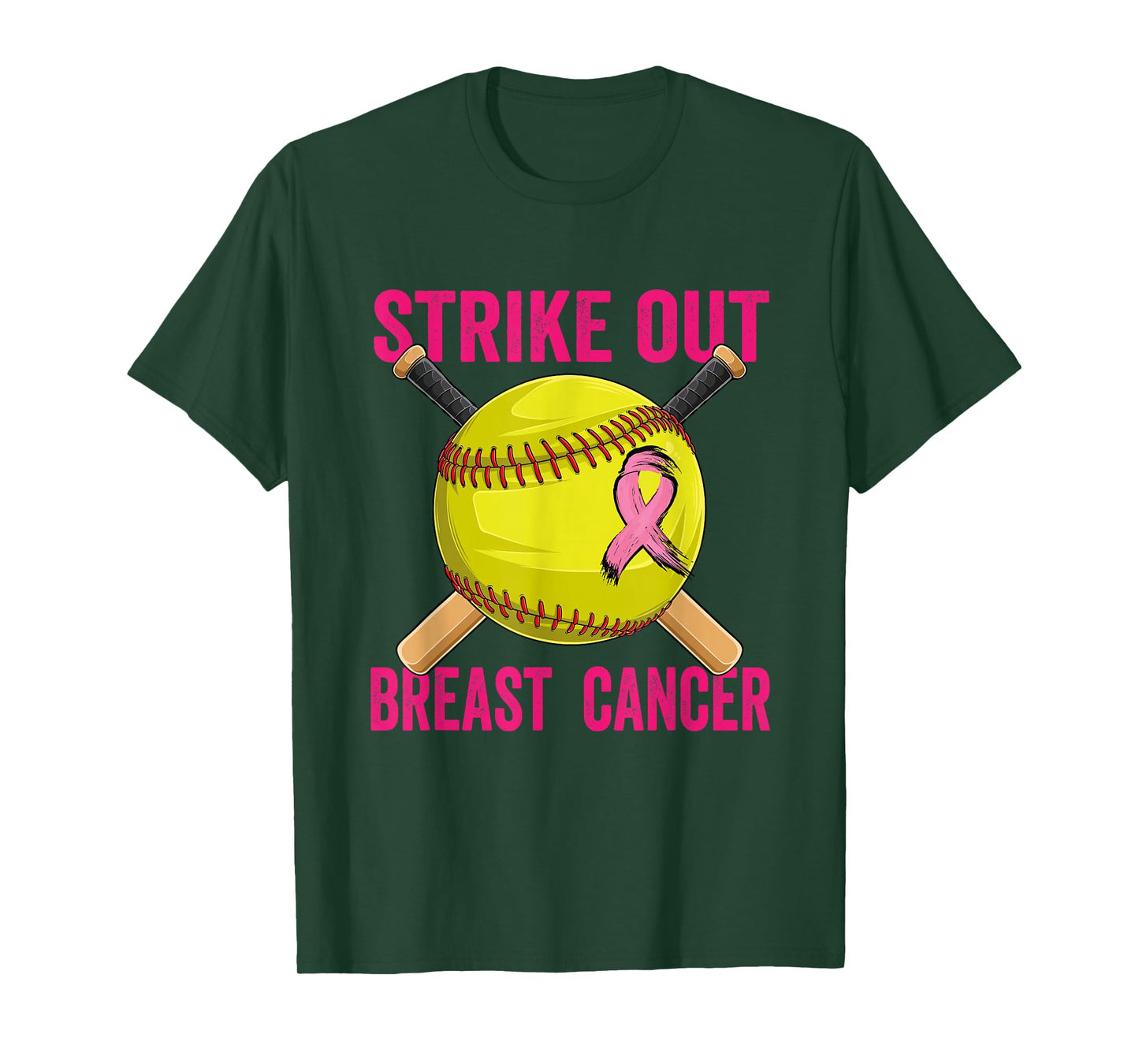 Strike Out Breast Cancer Awareness Softball Fighters T-Shirt