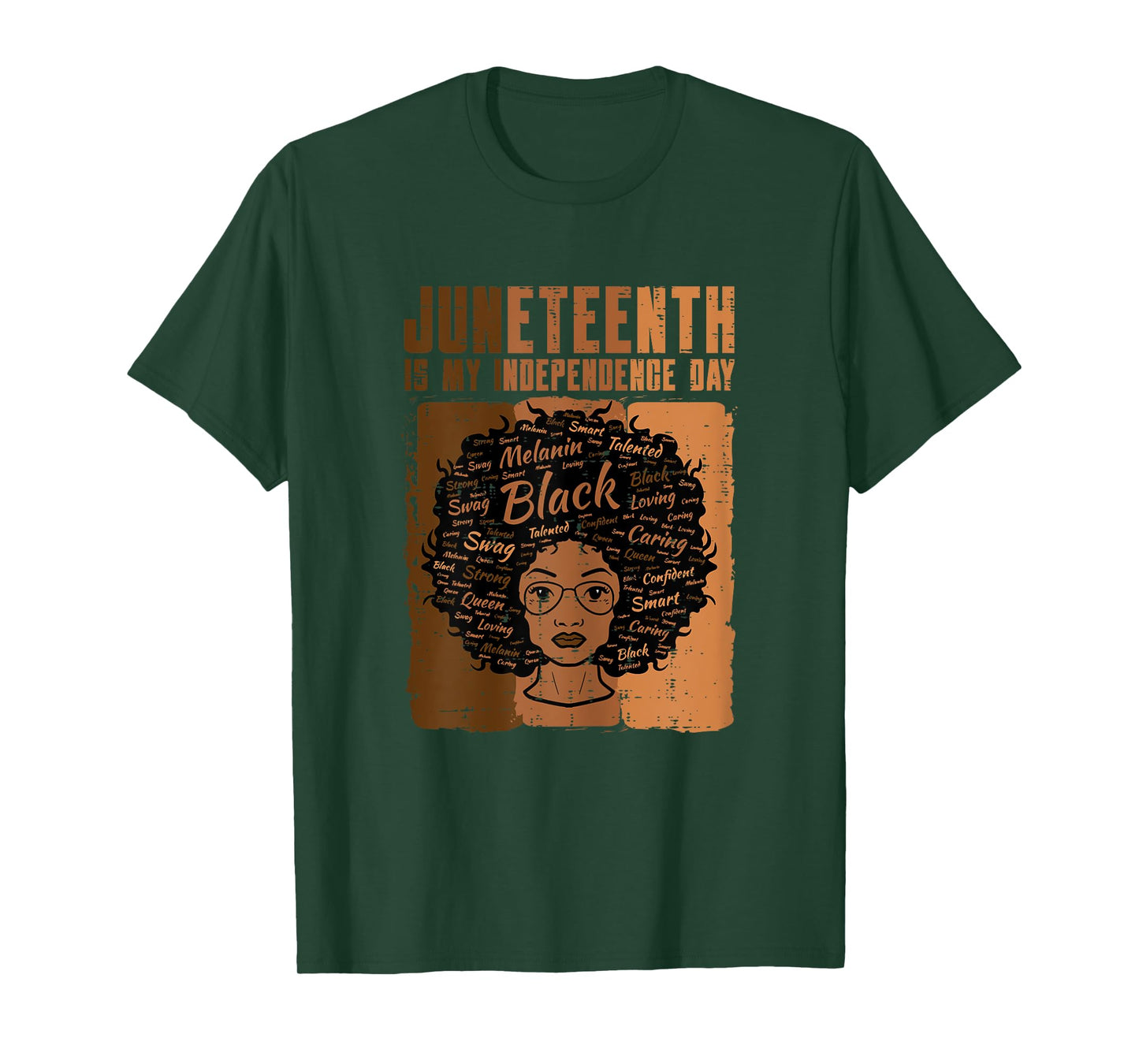 Juneteenth Black Woman Independence Day Melanin Women Girls T-Shirt