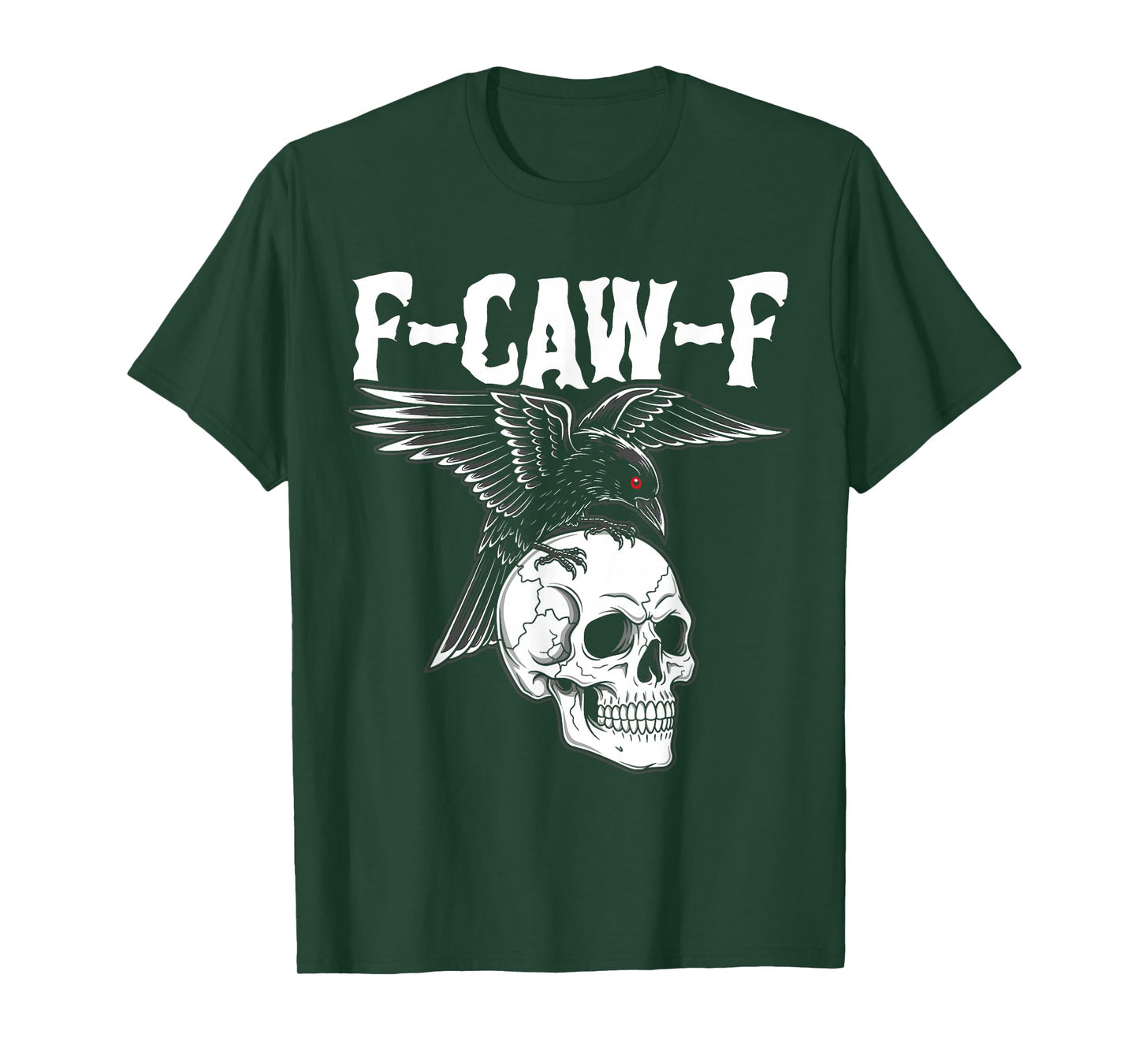 F-Caw-F Black Crow Black Bird Raven Gothic Adult Humor Meme T-Shirt