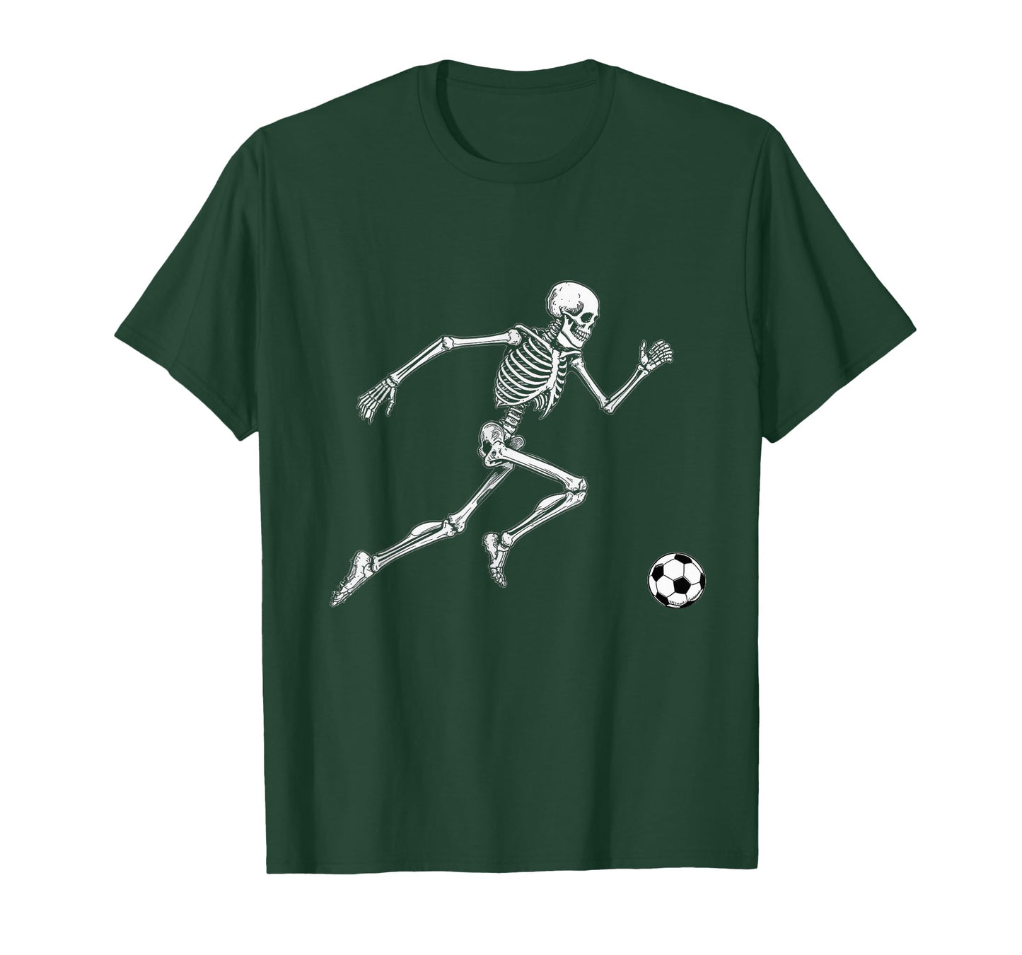 Soccer Skeleton Halloween Outfit for Men Women Boys Kids T-Shirt