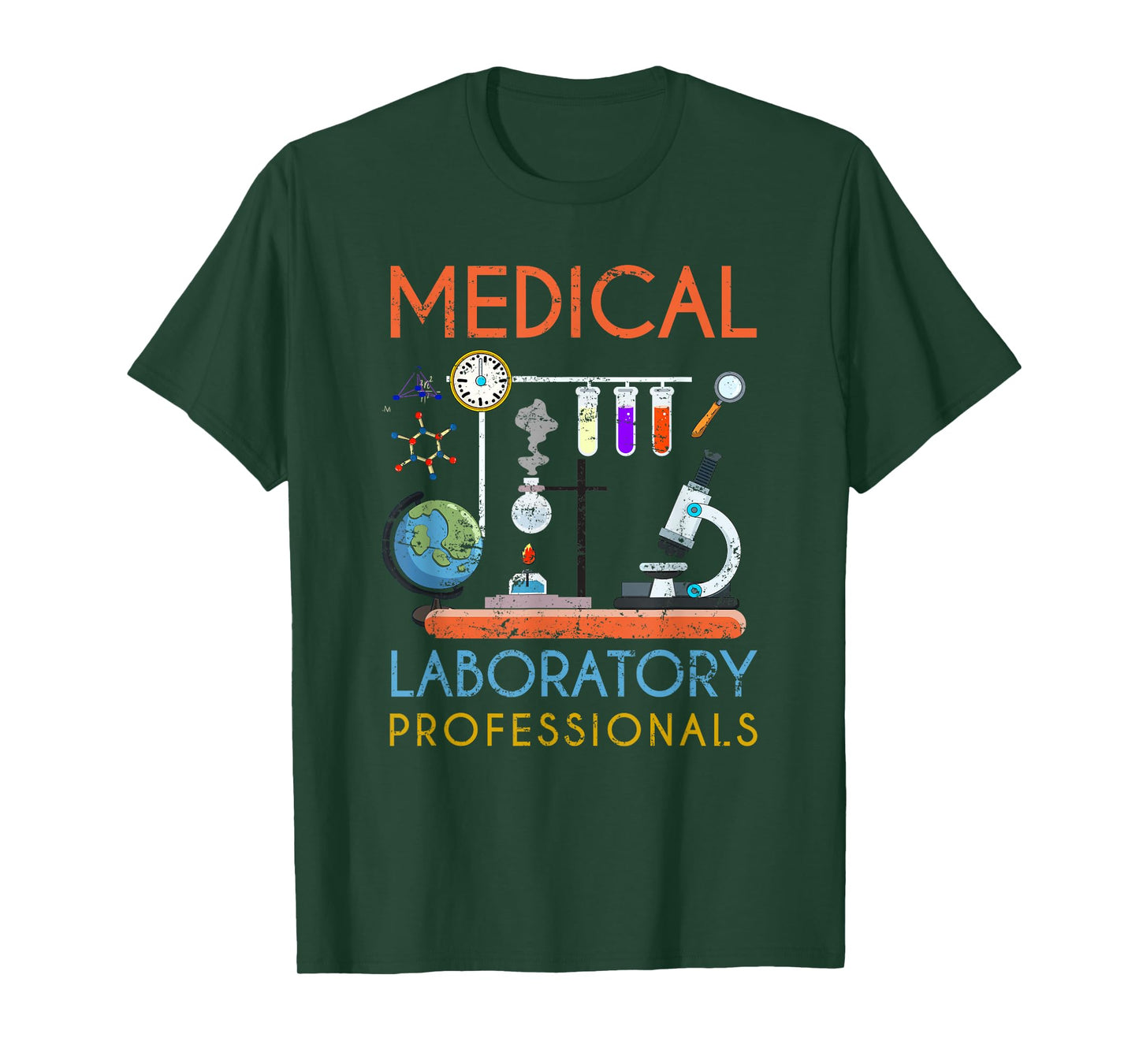 Med Lab Science Microscope Medical Laboratory Professionals T-Shirt