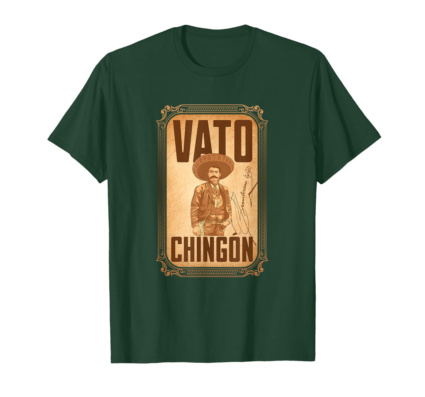 Vato Chingón. Emiliano Zapata portrait T-Shirt