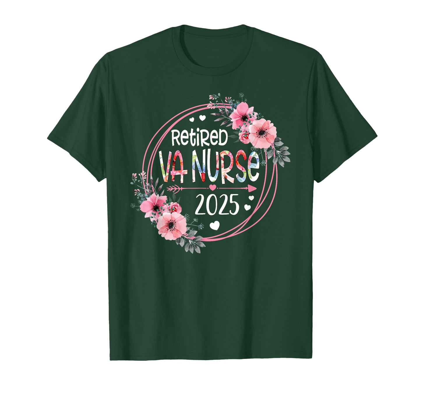 Retired VA Nurse Est 2025 Retirement Gifts RN Nurses T-Shirt