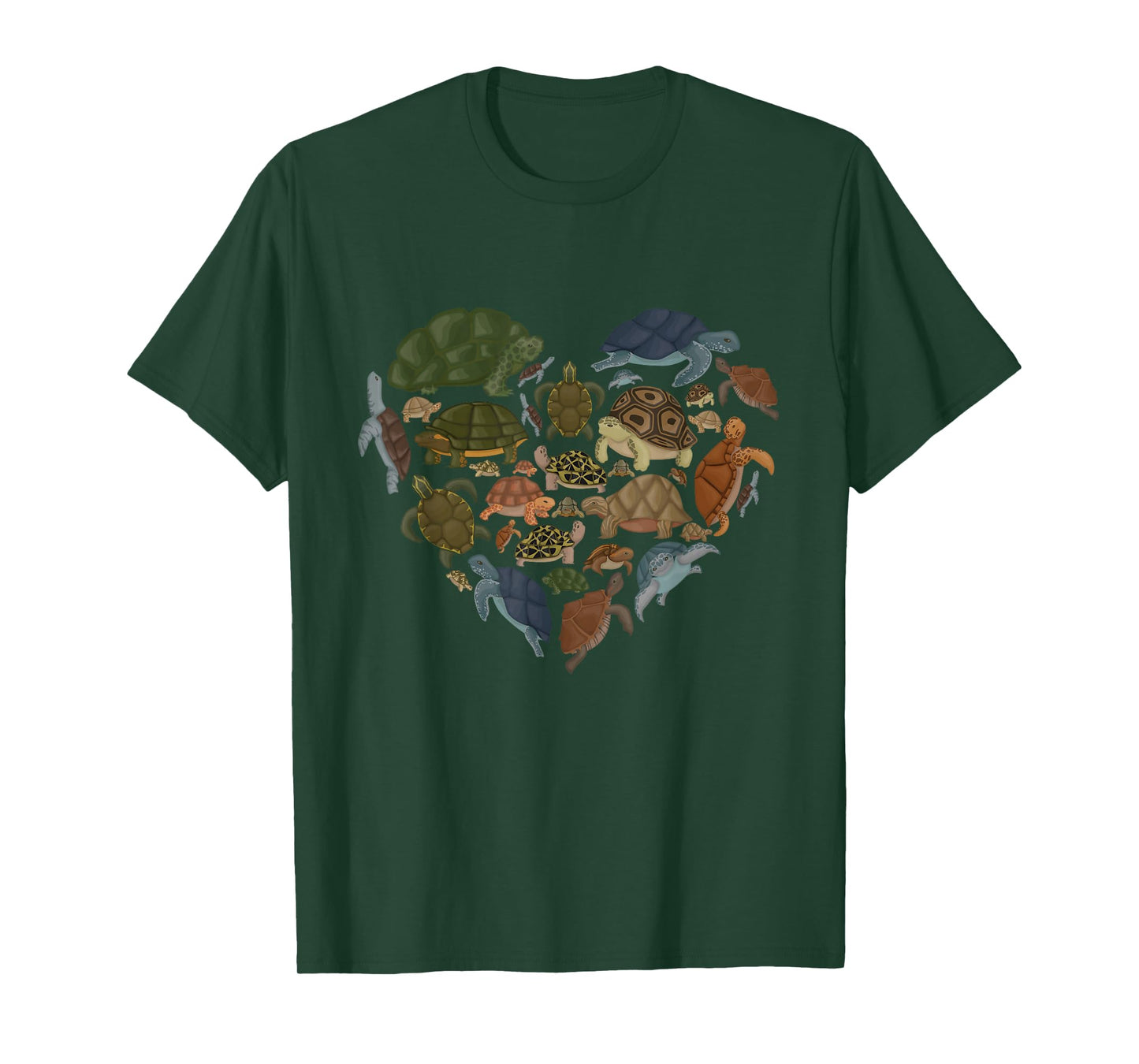 Turtles Heart Loves Sea Turtles Gifts Ocean Animals Kids Men T-Shirt