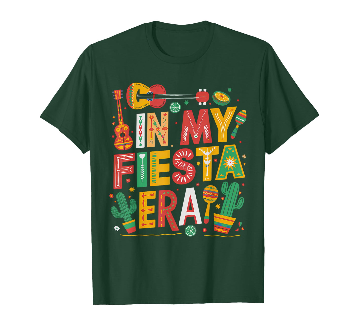 In My Fiesta Era Retro Cinco De Mayo Groovy for Women Girls T-Shirt