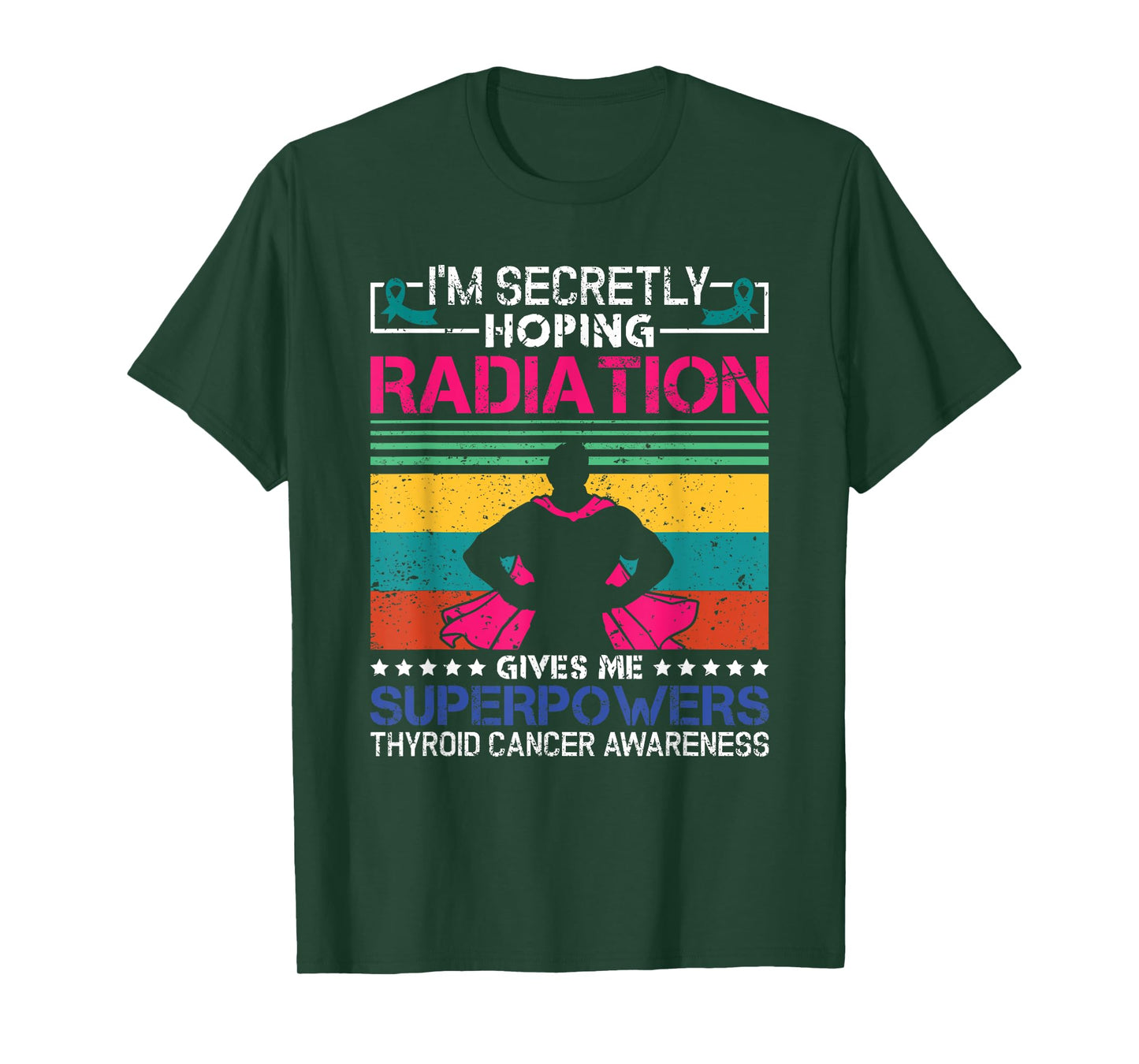 Thyroid Cancer Awareness Patient Warrior Radiation Therapy T-Shirt