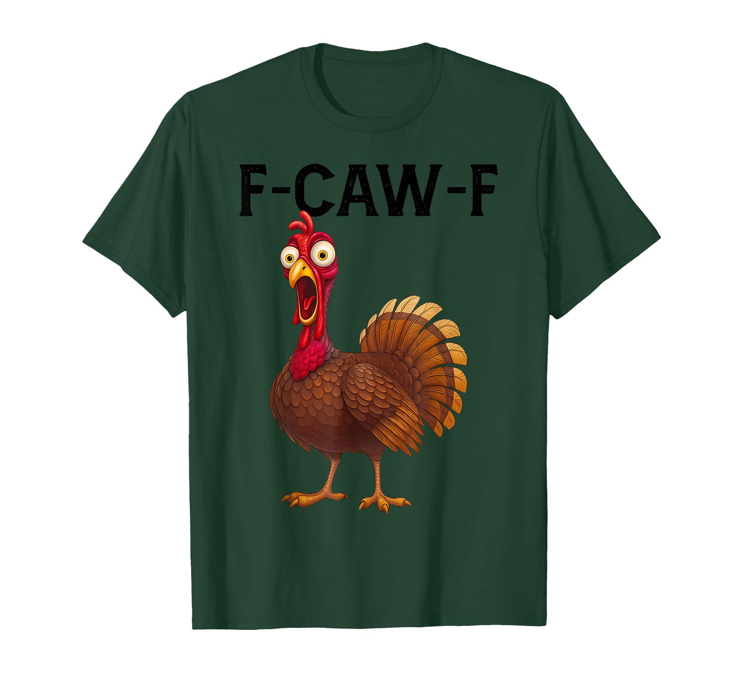 Funny F-Caw-F Rooster Chicken Pun Meme, Viral Humor Quote T-Shirt
