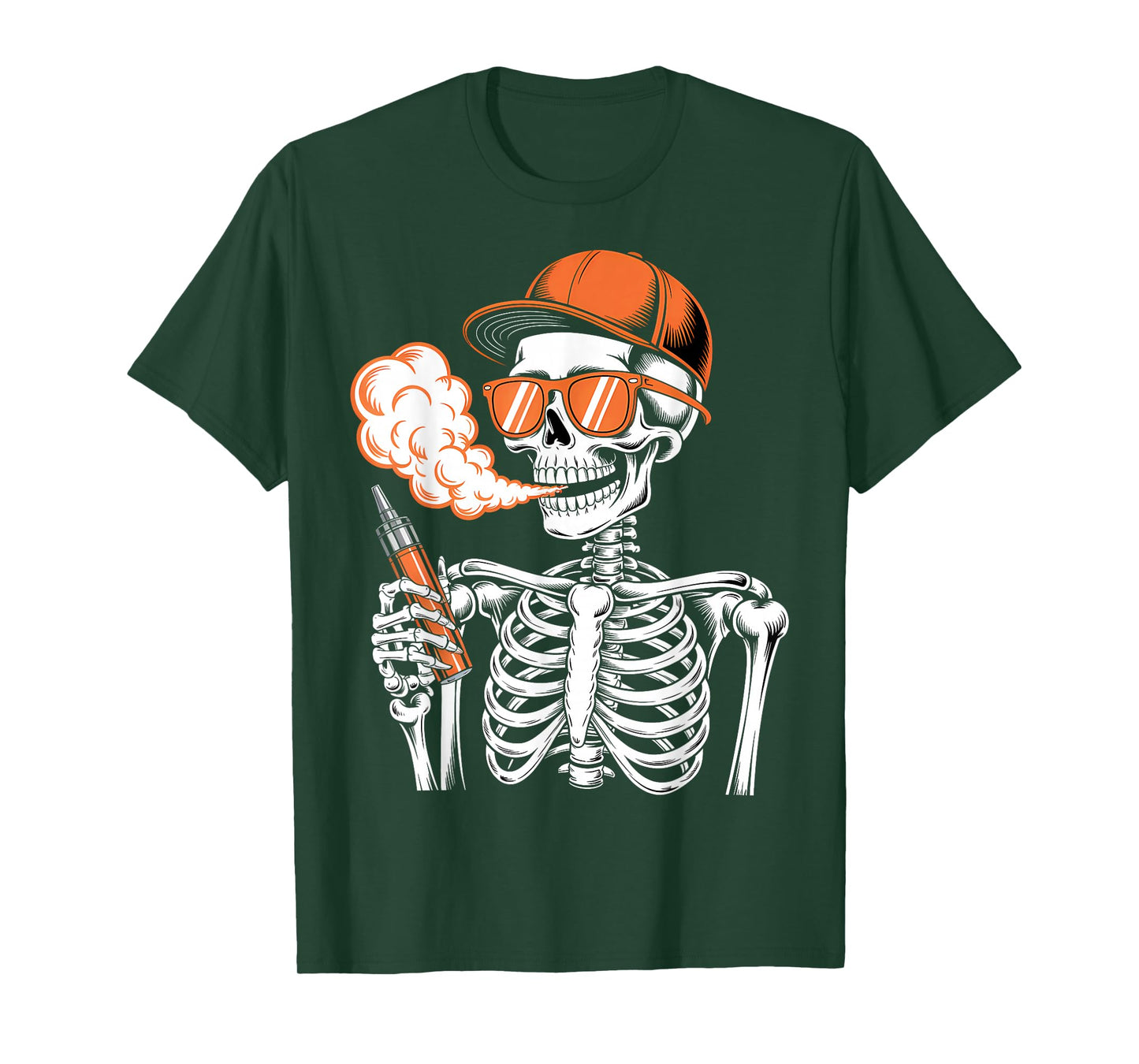 Halloween Skeleton Vaping Costume T-Shirt
