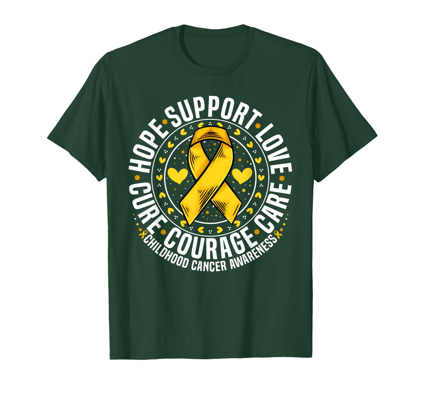 Childhood Cancer Support Family Childhood Cancer Awareness T-Shirt