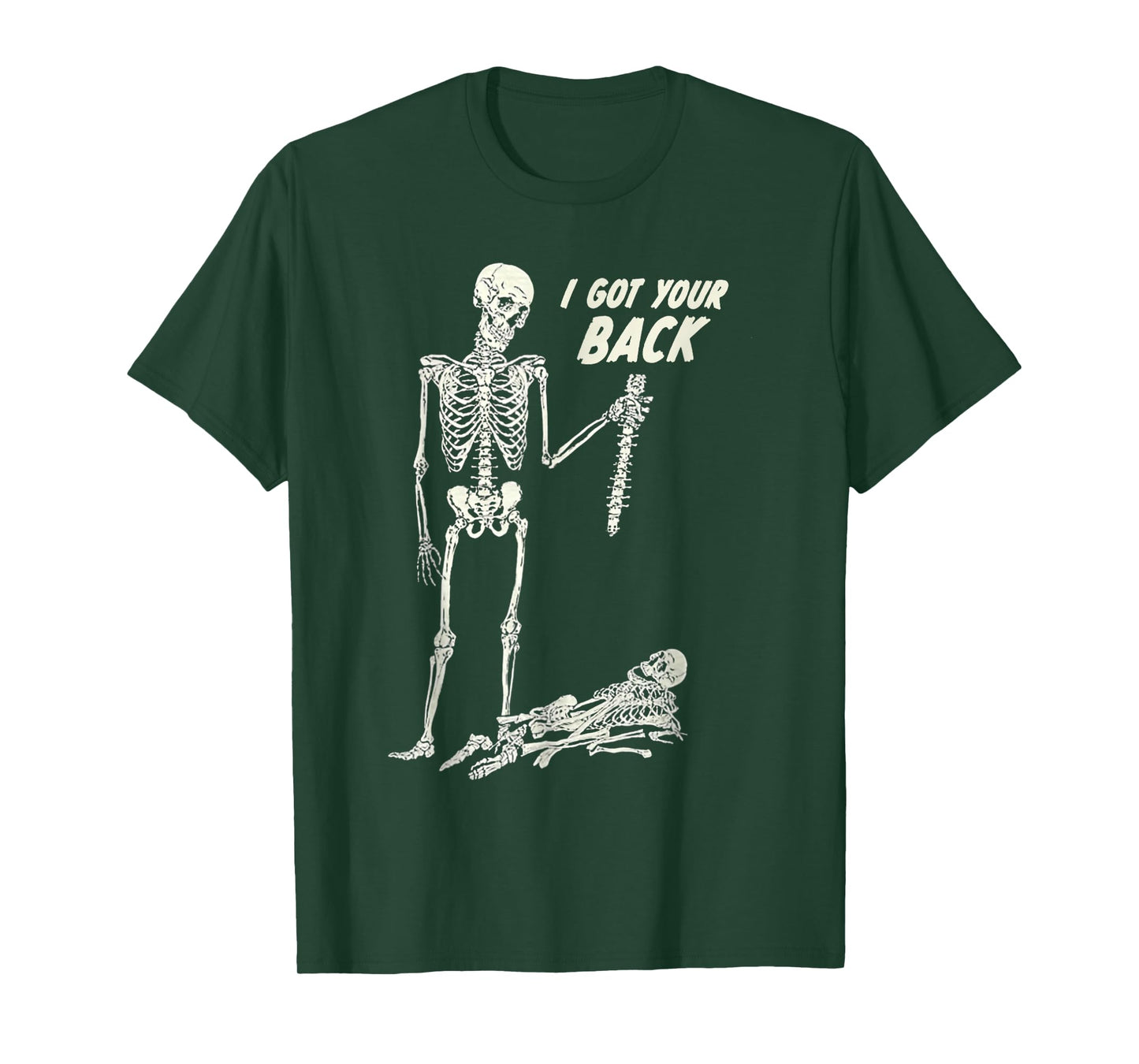 I Got Your Back Halloween Skeleton Skull Sarcastic T-Shirt