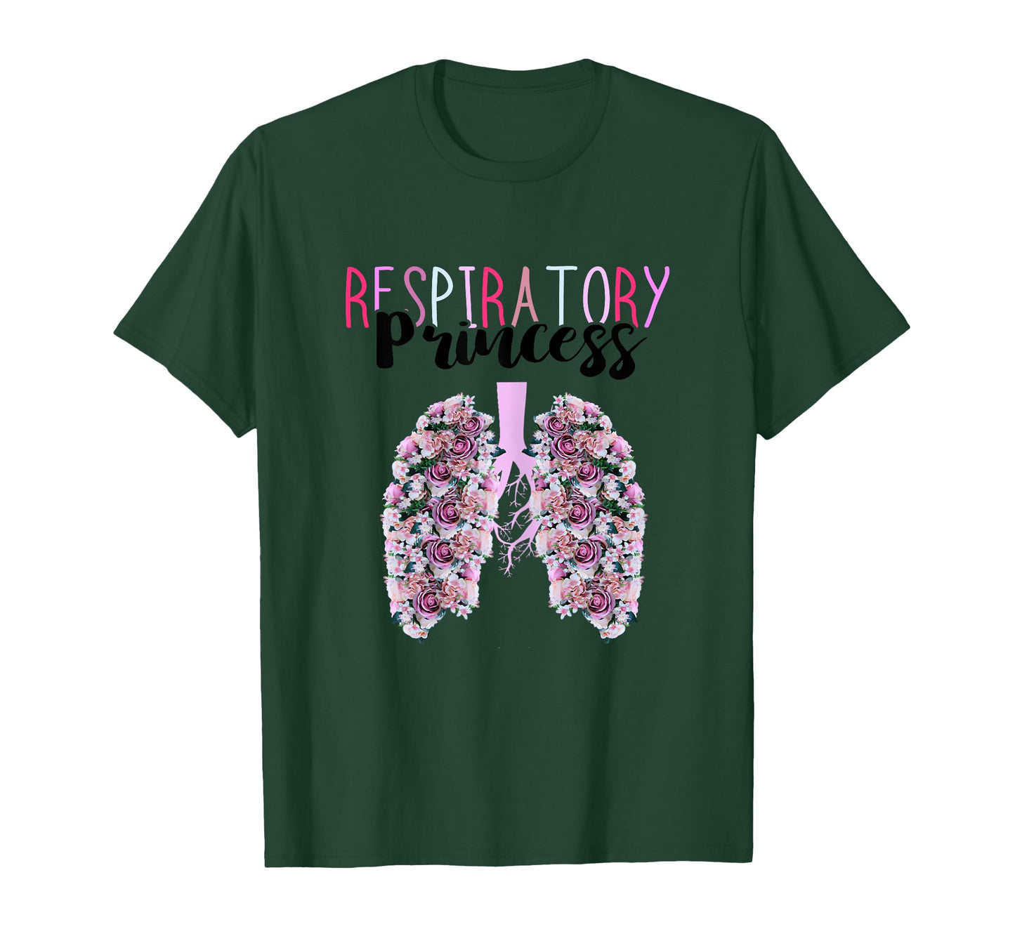 Respiratory Princess Lung Doctor RT Respiratory Therapist T-Shirt