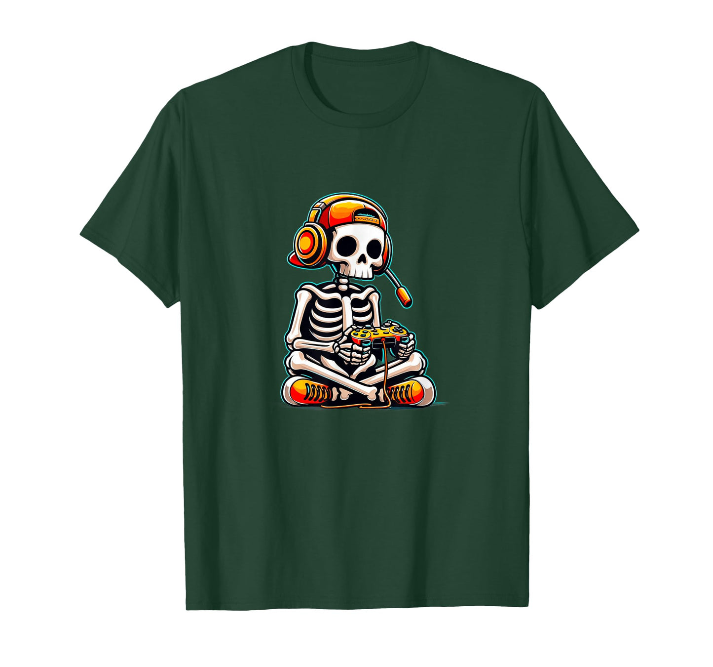 Halloween Skeleton Gamer Costume T-Shirt