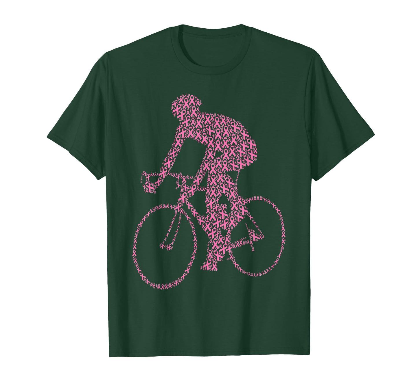 Bike Breast Cancer Awareness Pink Ribbon - Bicycle Cycling T-Shirt