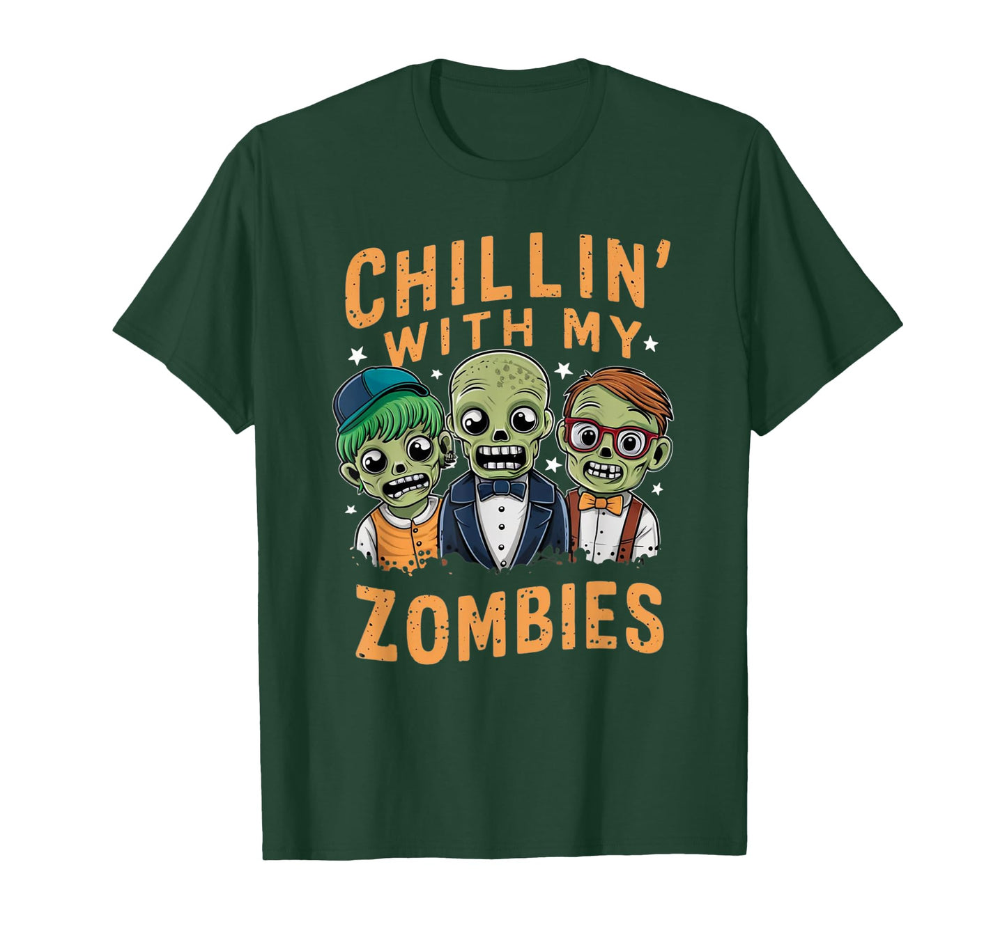 Chillin With My Zombies Cute Zombie T-Shirt