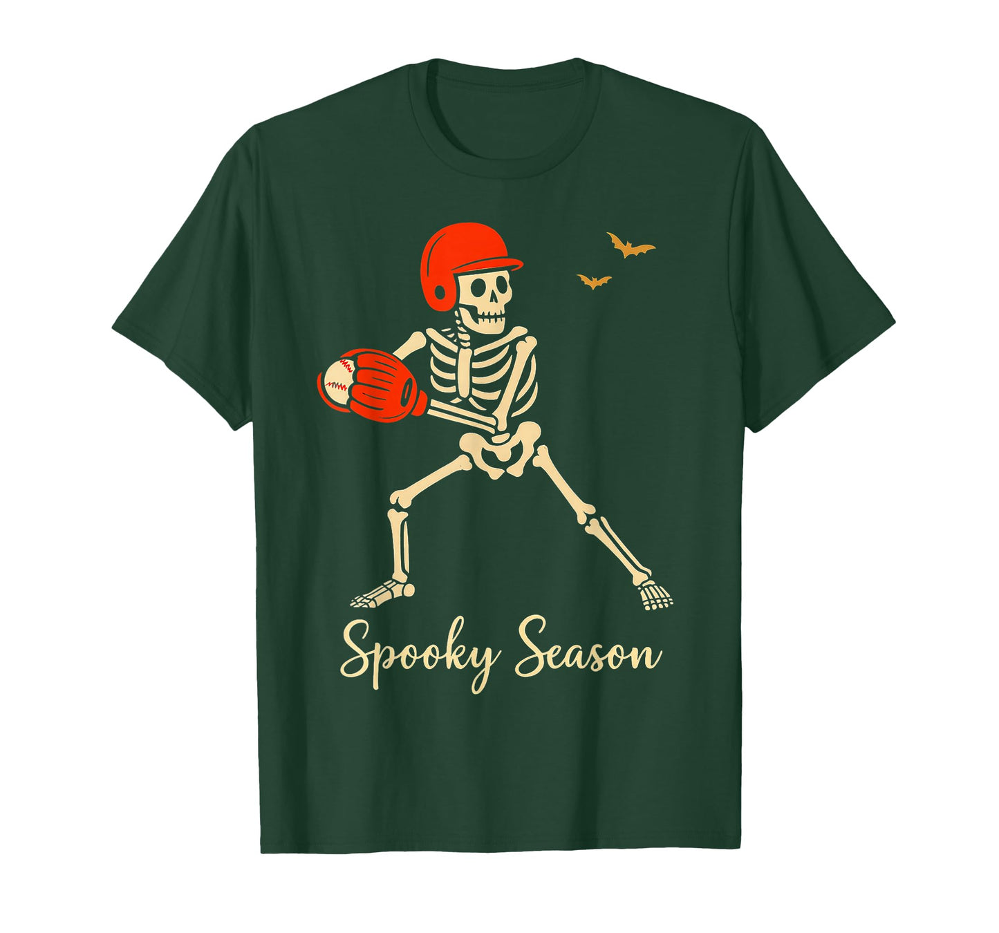 Skeleton Batter with Witch Broom Costume Vibes Basebal T-Shirt