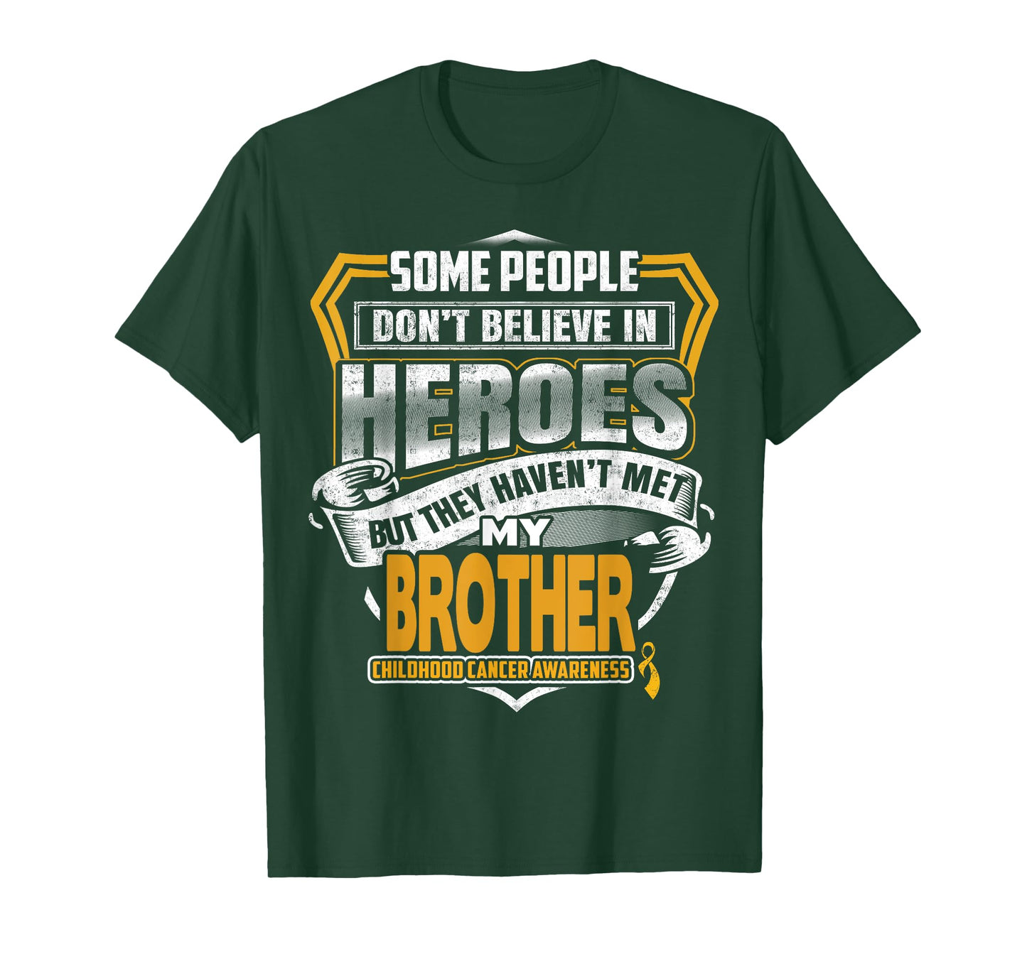Childhood Cancer Warrior - I Wear Gold For My Brother T-Shirt