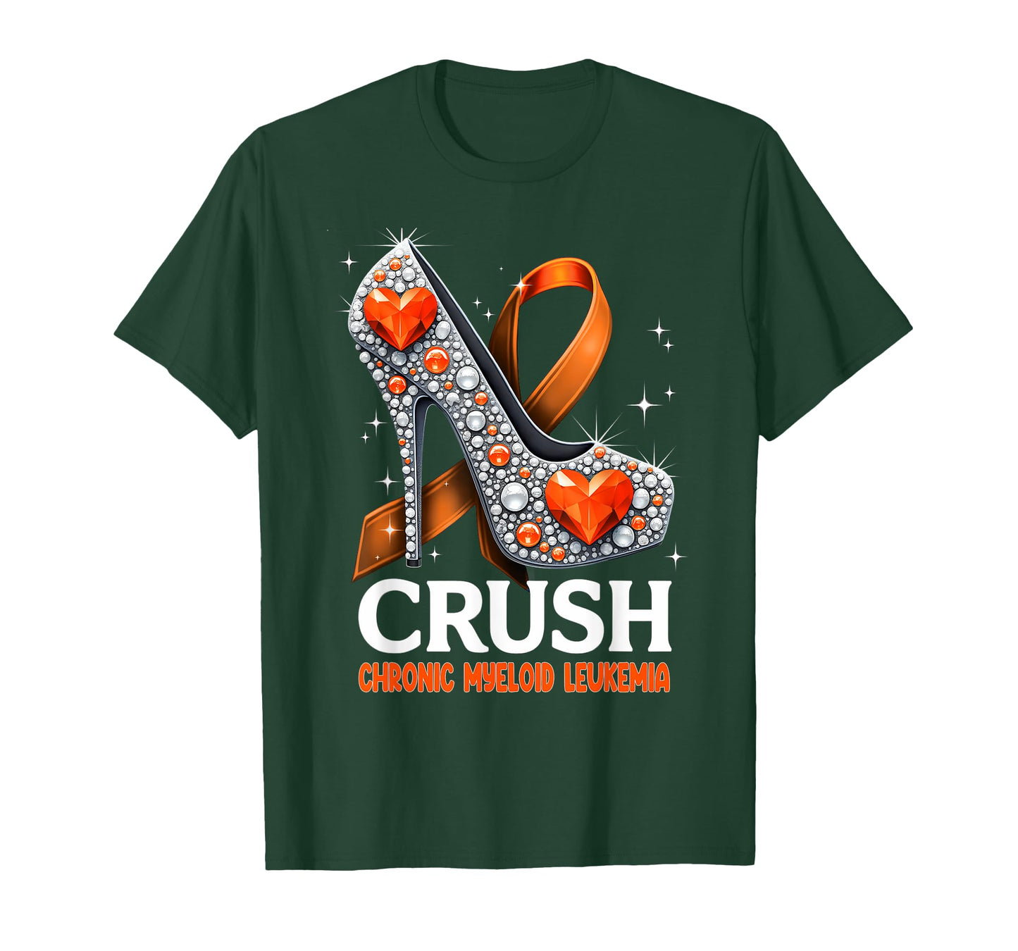 Girl Women Crush Chronic Myeloid Leukemia Awareness T-Shirt