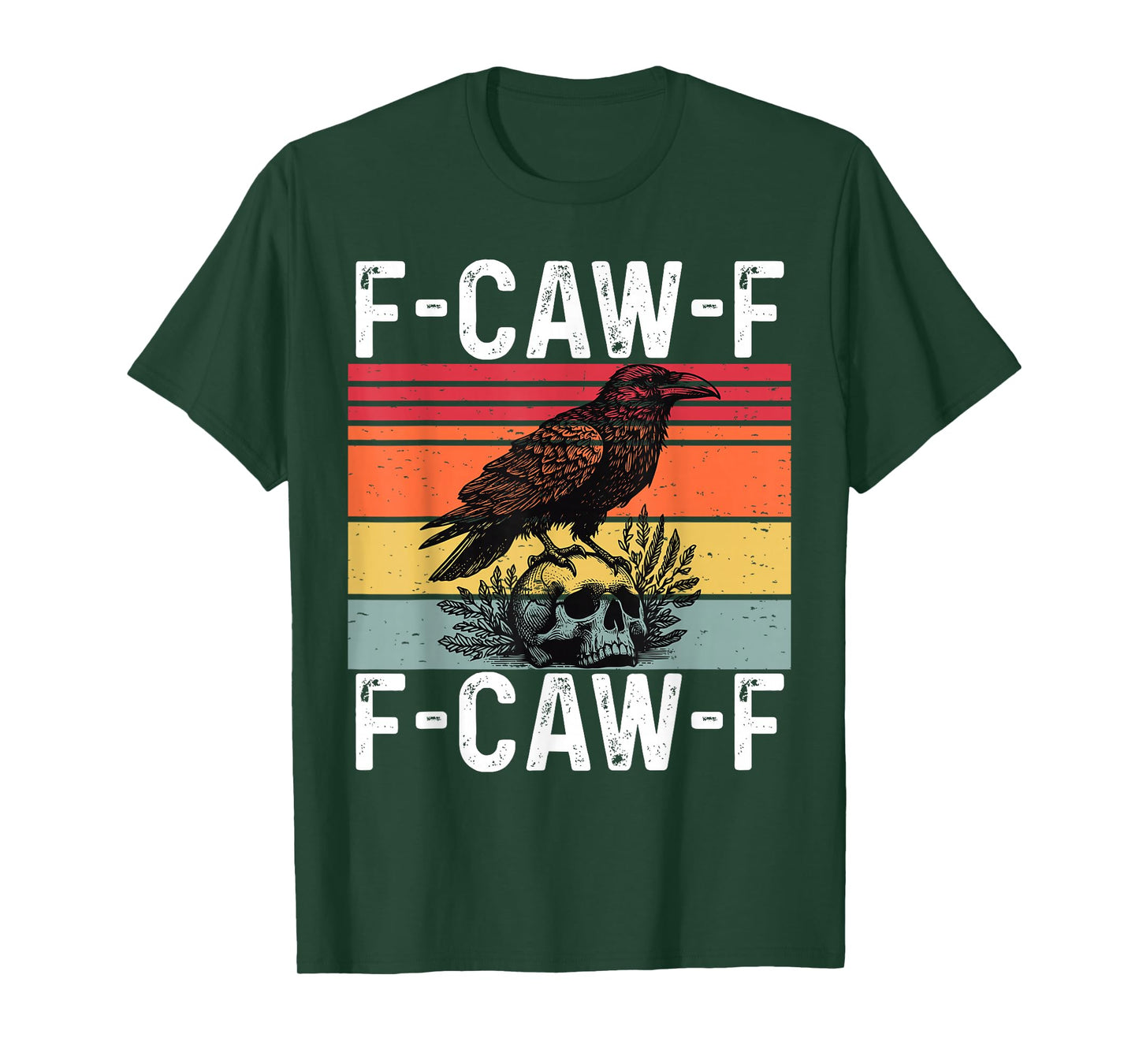 Vintage F-Caw-F Crow FCAWF Funny Bird Meme T-Shirt