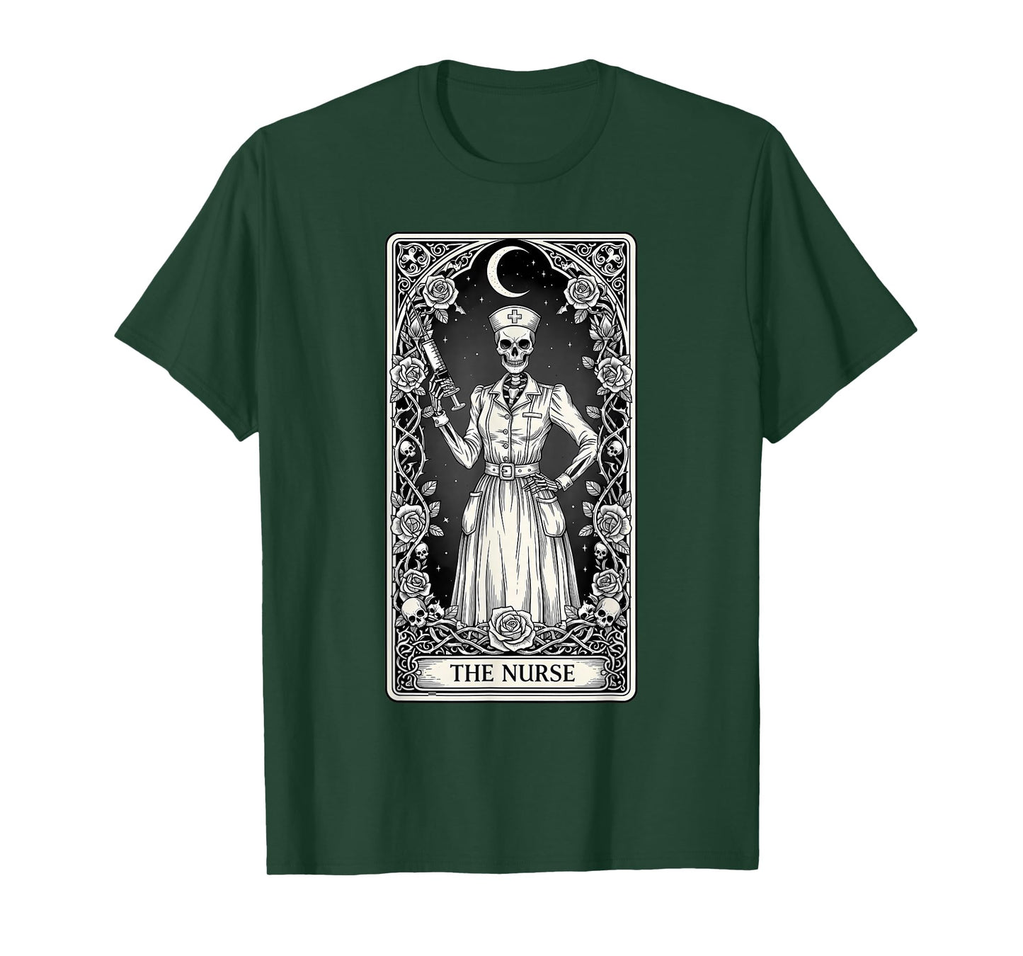 The Nurse Skeleton Tarot Card T-Shirt