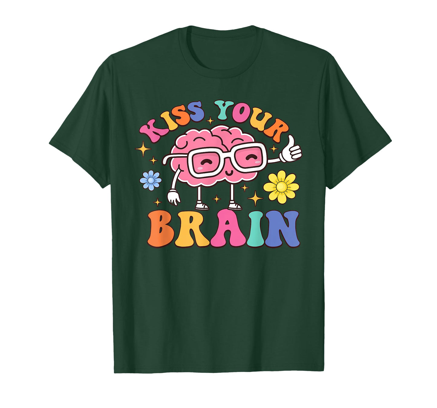 Kiss Your Brain Cute Teacher Appreciation Back To School T-Shirt