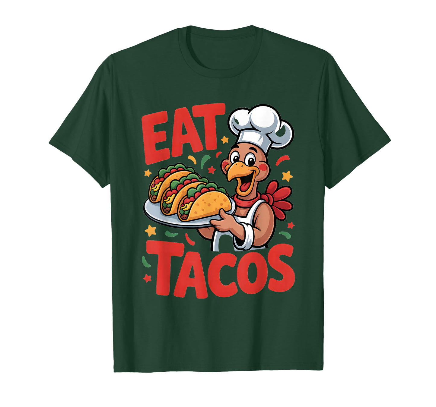 Funny Thanksgiving Turkey Eat Tacos T-Shirt
