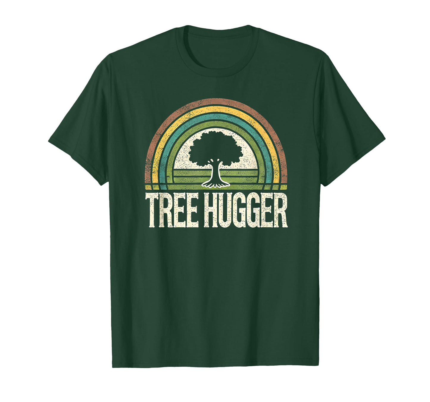 Retro Tree Hugger Design T-Shirt
