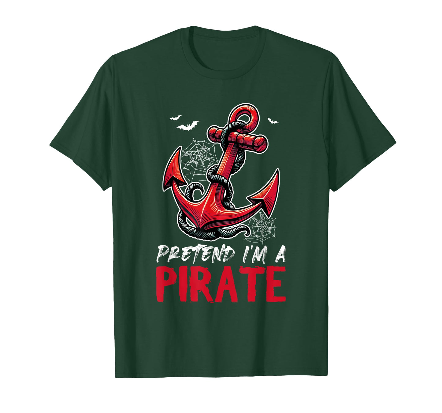 Pretend A Pirate Halloween Cosplay Costume Anchor Lover Kids T-Shirt
