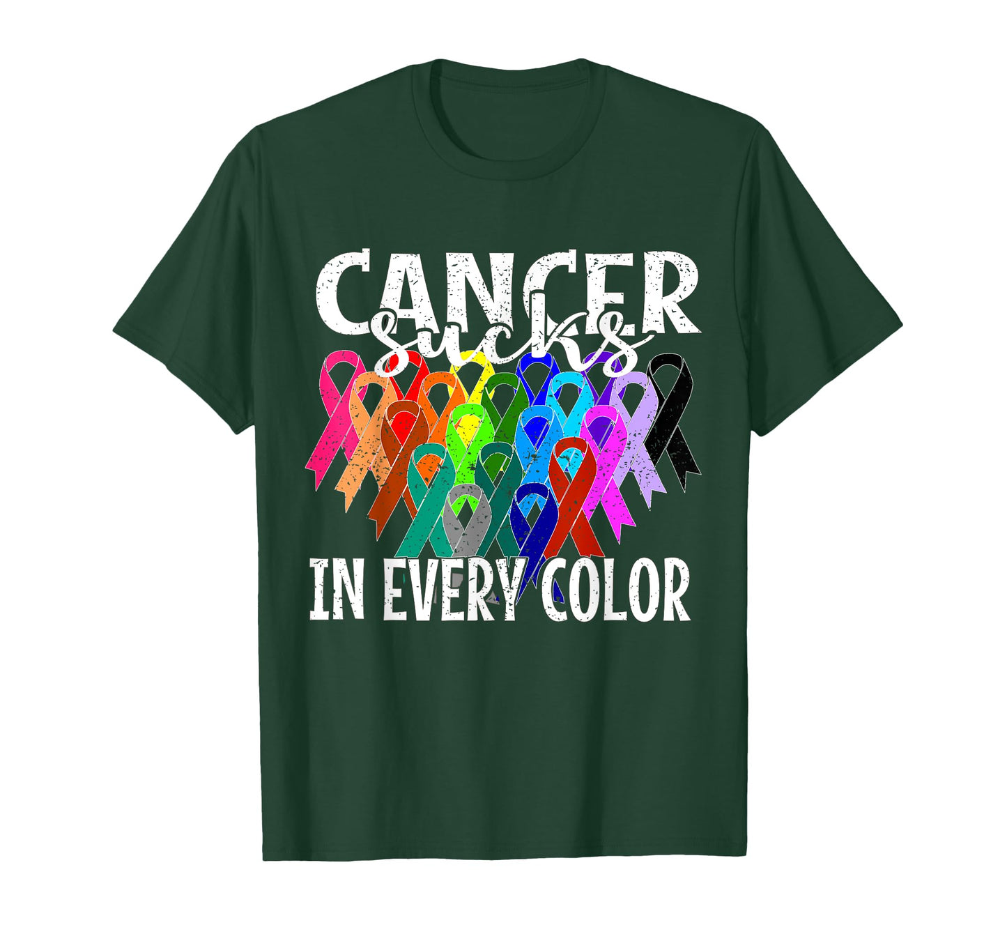 Cancer Sucks In Every Color cancer fighters T-Shirt