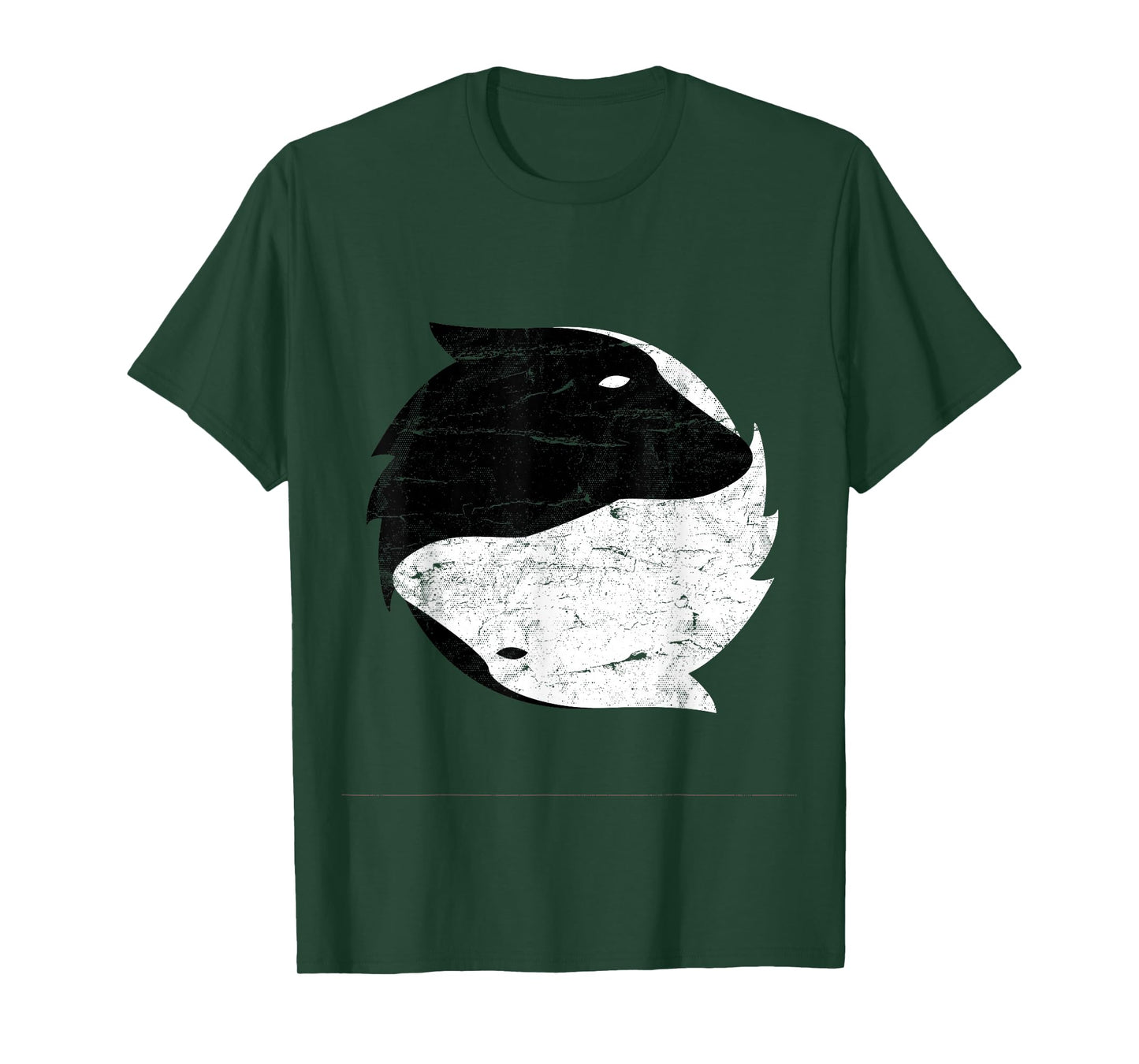 Yin Yang Wolf Shirt T-Shirt Gift Dog Spiritual T-Shirt