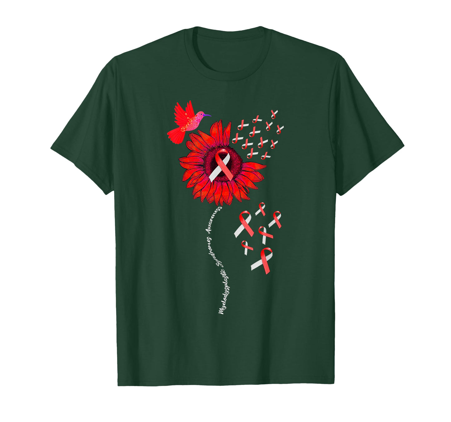 Myelodysplastic Syndrome MDS Awareness Sunflower T-Shirt