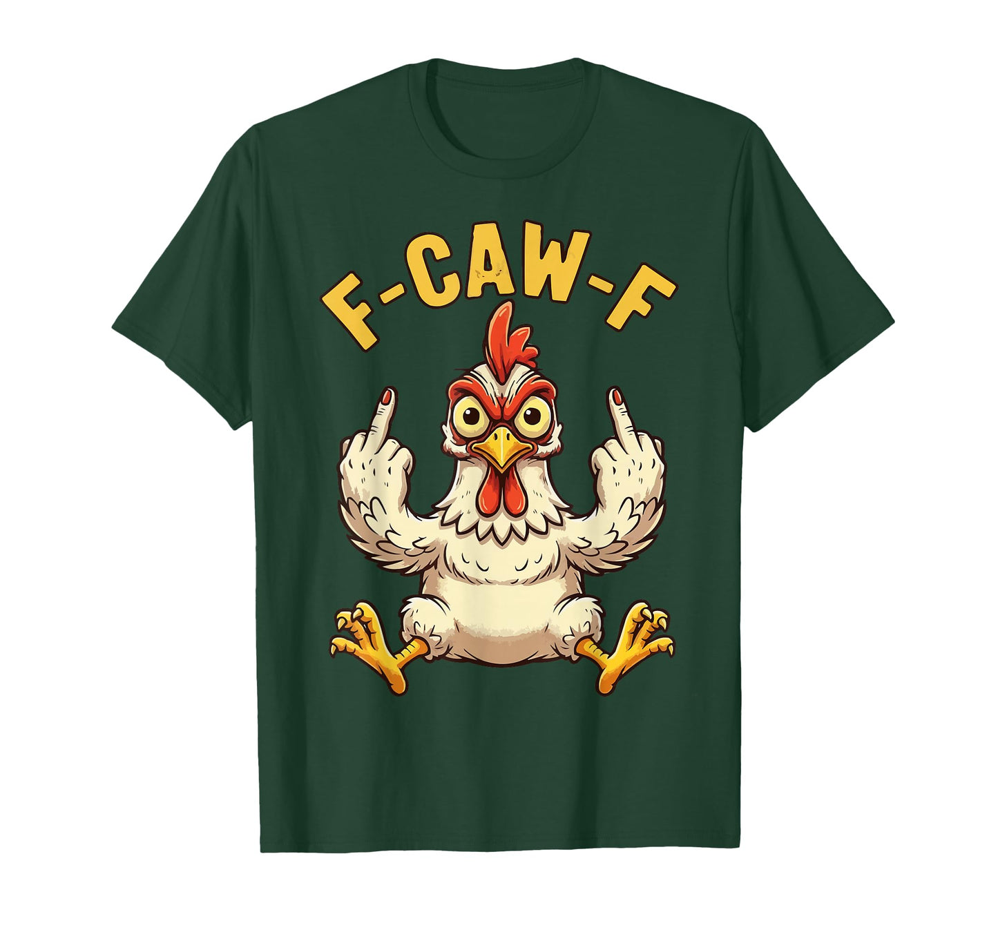 F-CAW-F Dark Humor Graphic Meme Funny Black T-Shirt